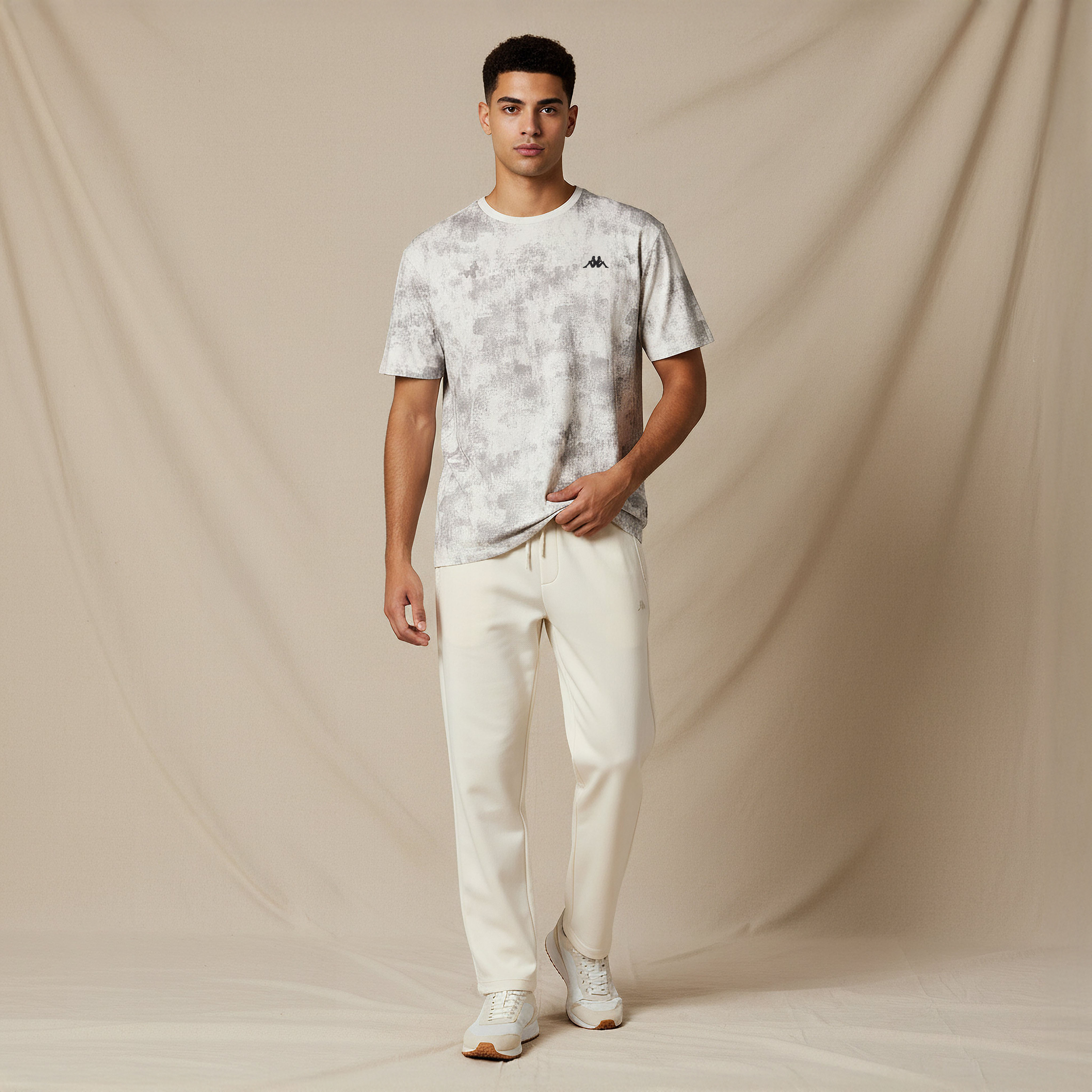 Kappa Textured Crew Neck T-shirt-men-clothing-sportswearandactivewear-tshirtsandpolos-image-2