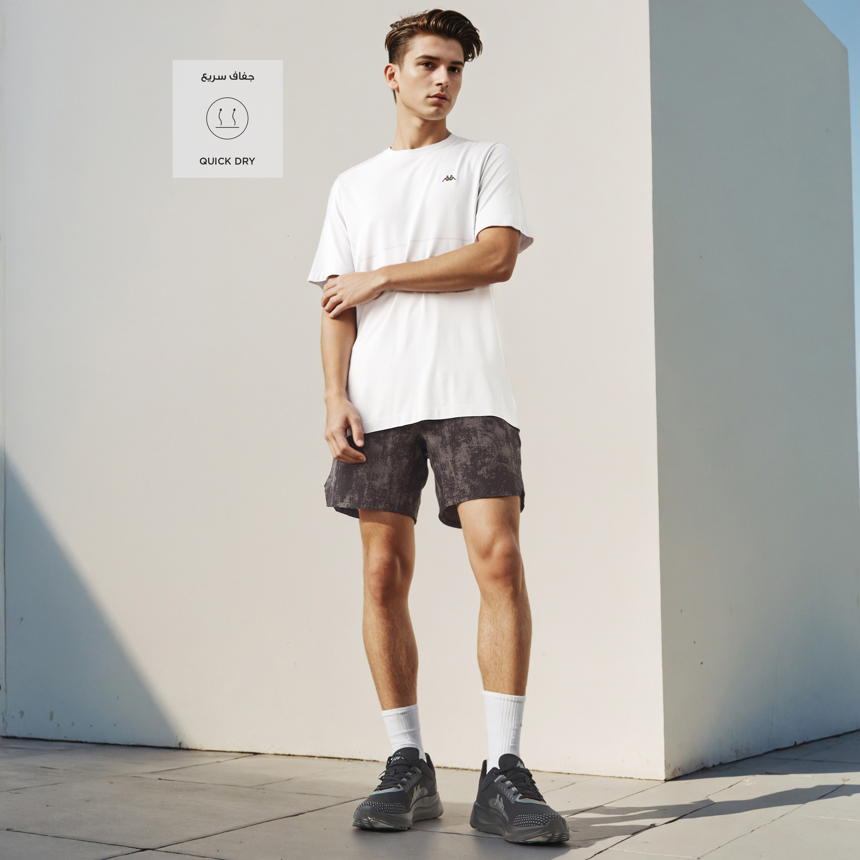 Kappa Printed Running Shorts-men-clothing-bottoms-shorts-image-2