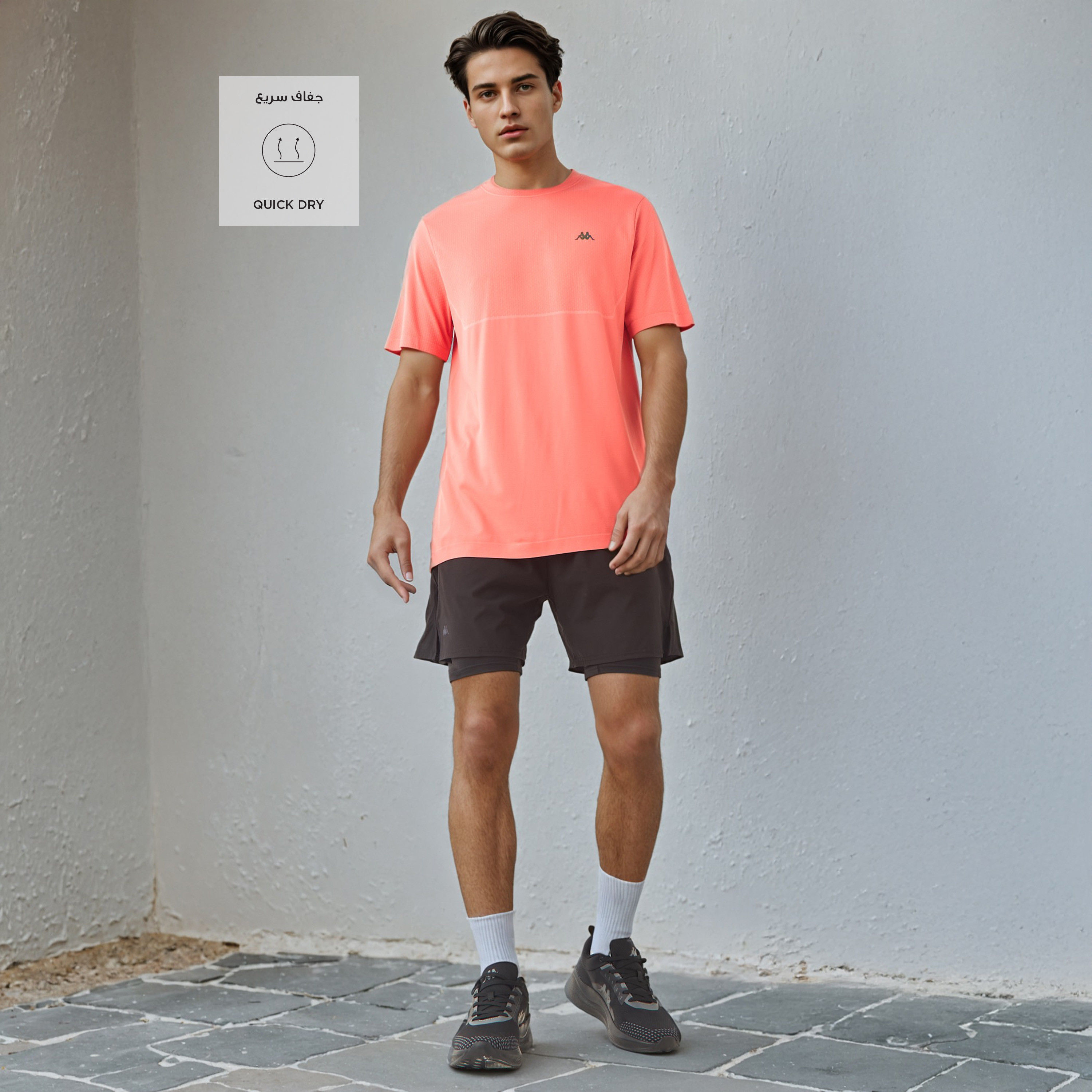 شورت جري مع شورت داخلي بطبعات شعار من كابا-men-clothing-bottoms-shorts-image-7