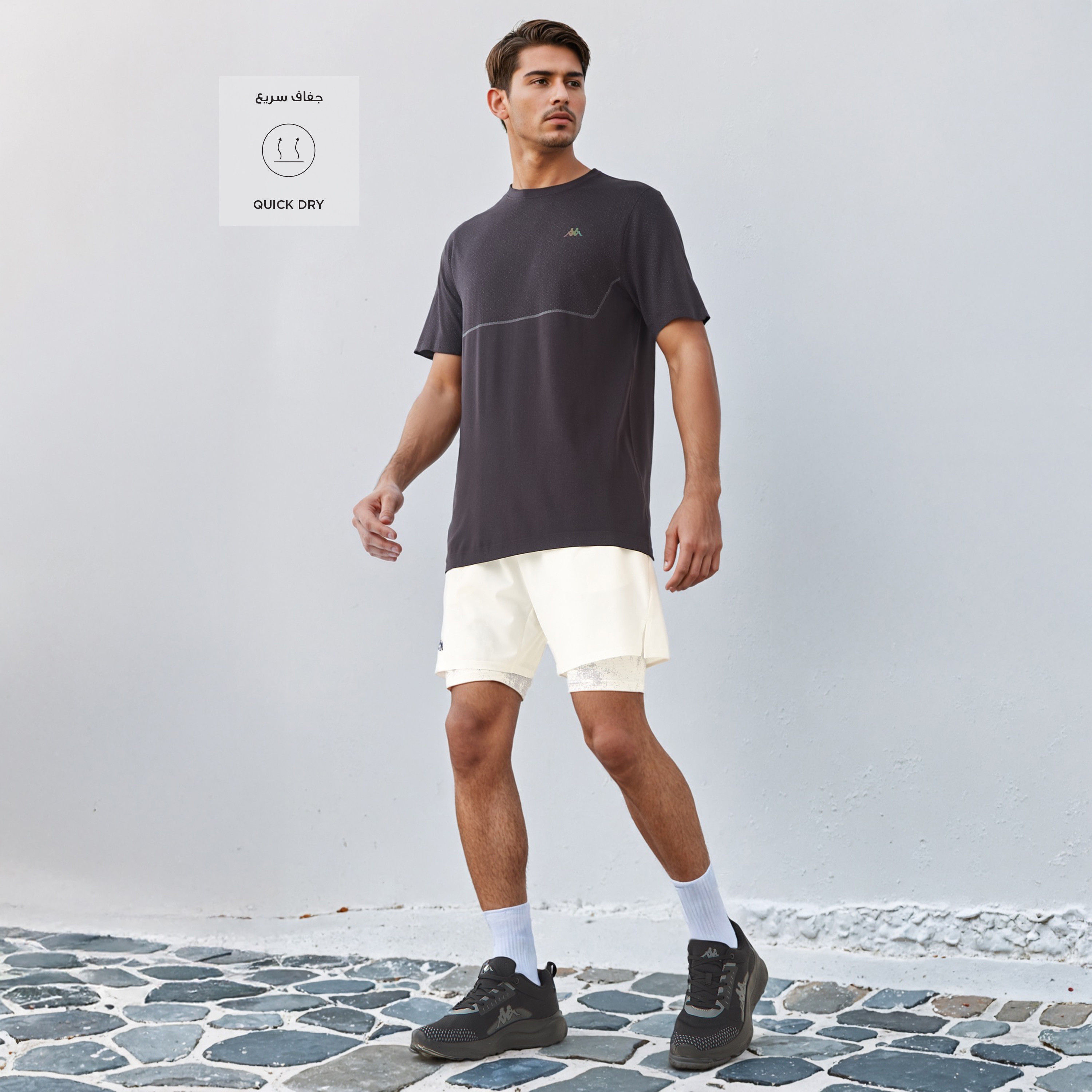 شورت جري مع شورت داخلي بطبعات شعار من كابا-men-clothing-bottoms-shorts-image-12