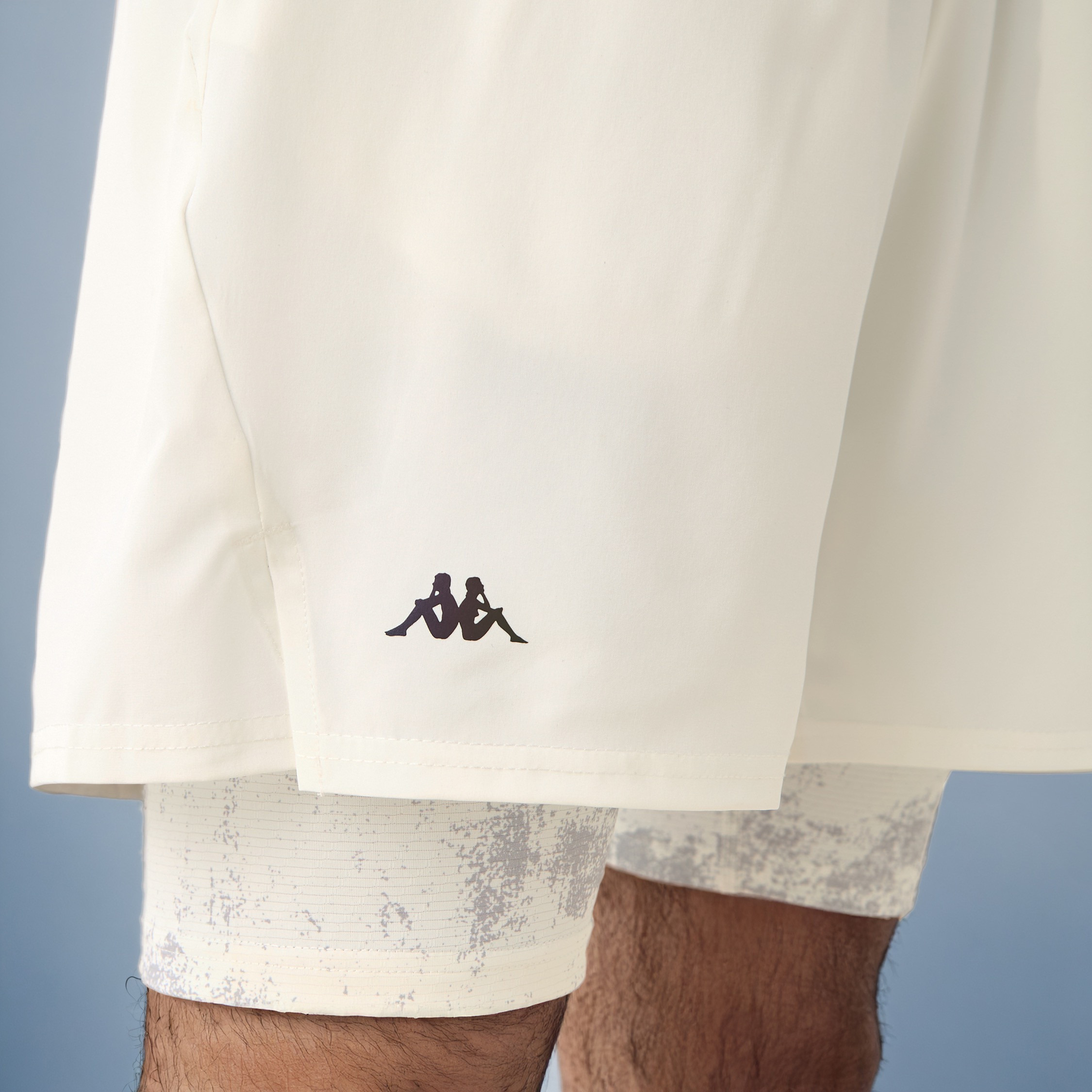 Kappa Logo Print Running Shorts with Inner Shorts-men-clothing-bottoms-shorts-image-4