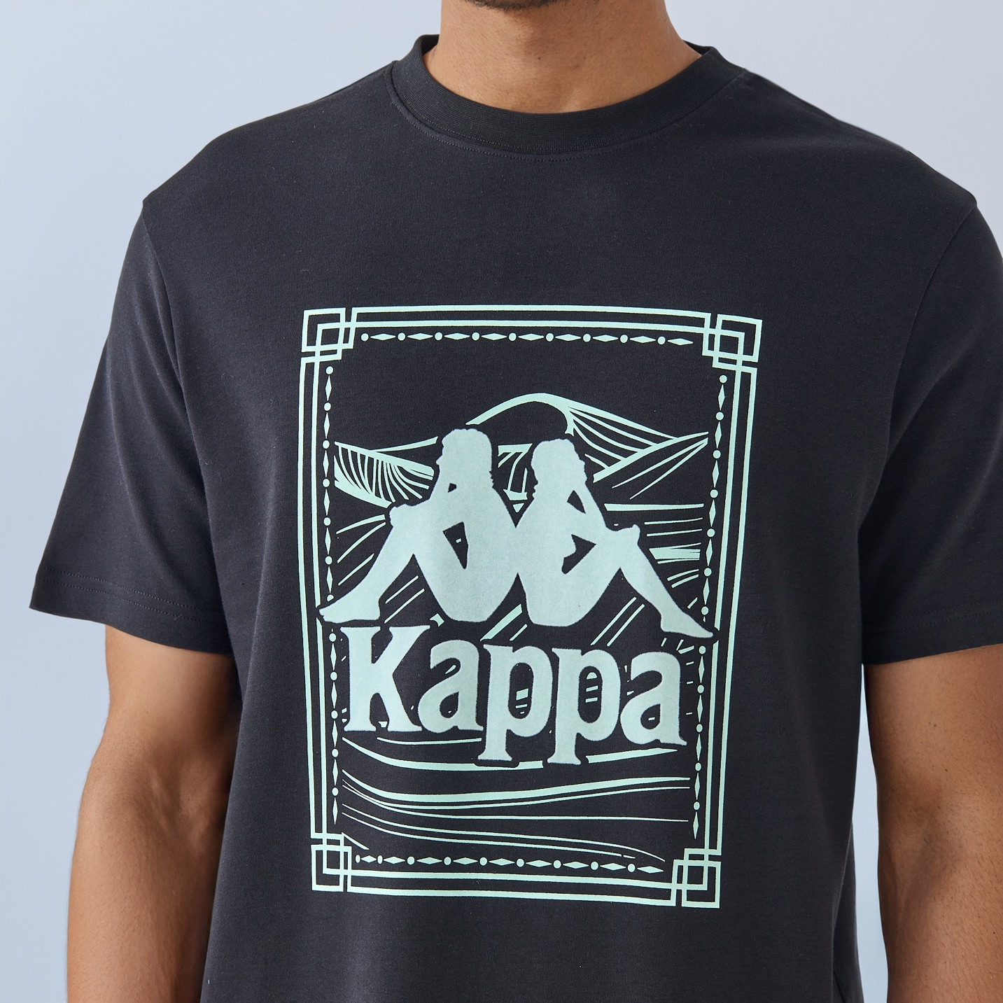Kappa Logo Print Crew Neck T-shirt-men-clothing-sportswearandactivewear-tshirtsandpolos-image-3