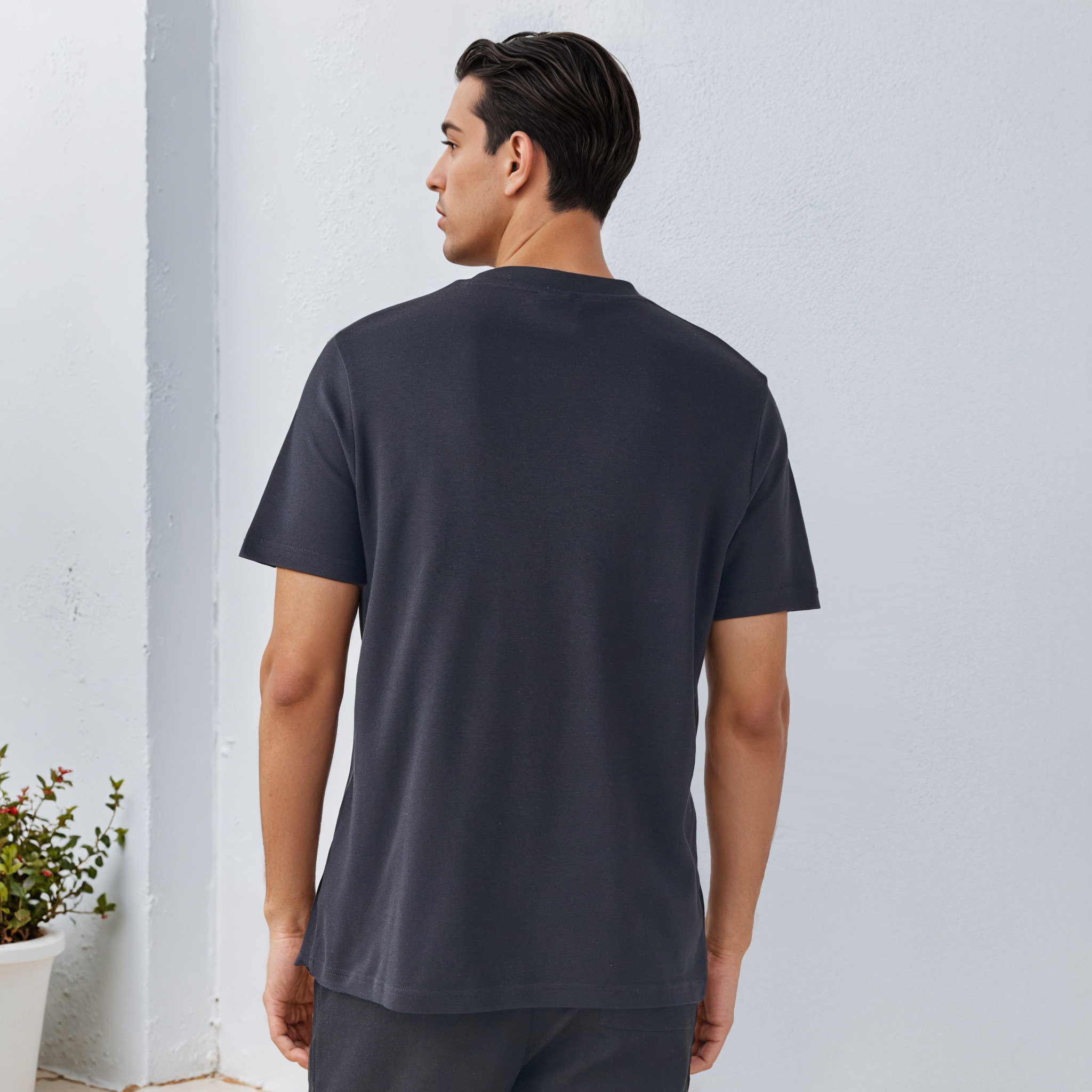 Kappa Logo Print Crew Neck T-shirt-men-clothing-sportswearandactivewear-tshirtsandpolos-image-4