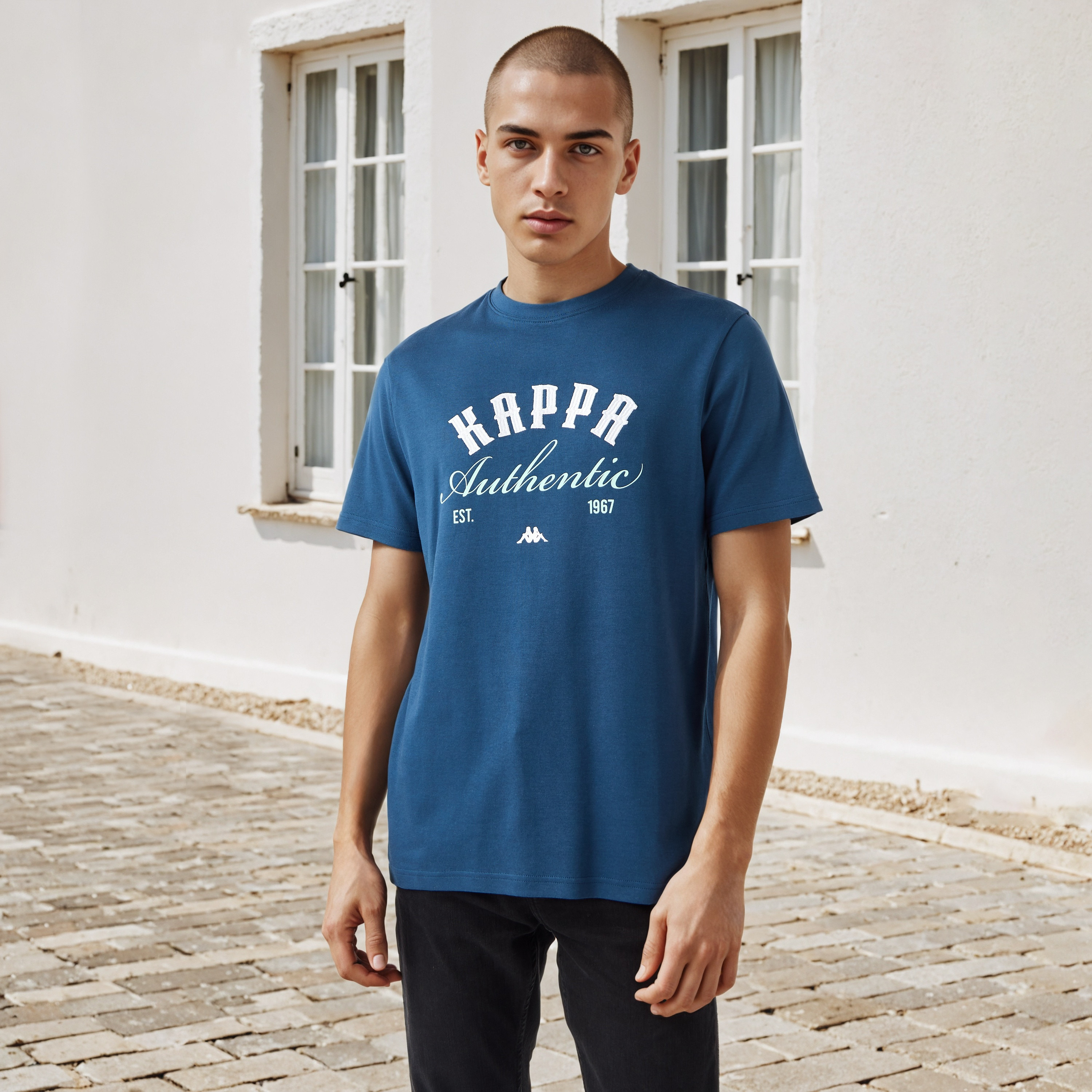 Kappa Logo Print T-shirt-men-clothing-tshirtsandpolos-tshirts-image-1