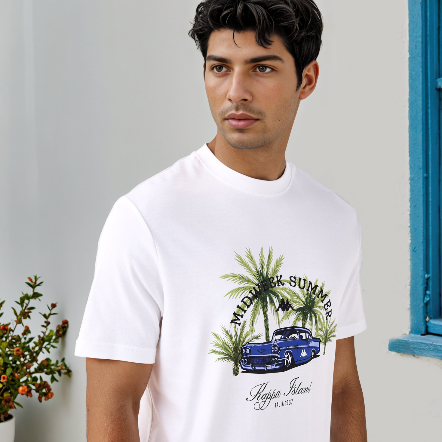 Kappa Logo Print Crew Neck T-shirt-men-clothing-sportswearandactivewear-tshirtsandpolos-image-4