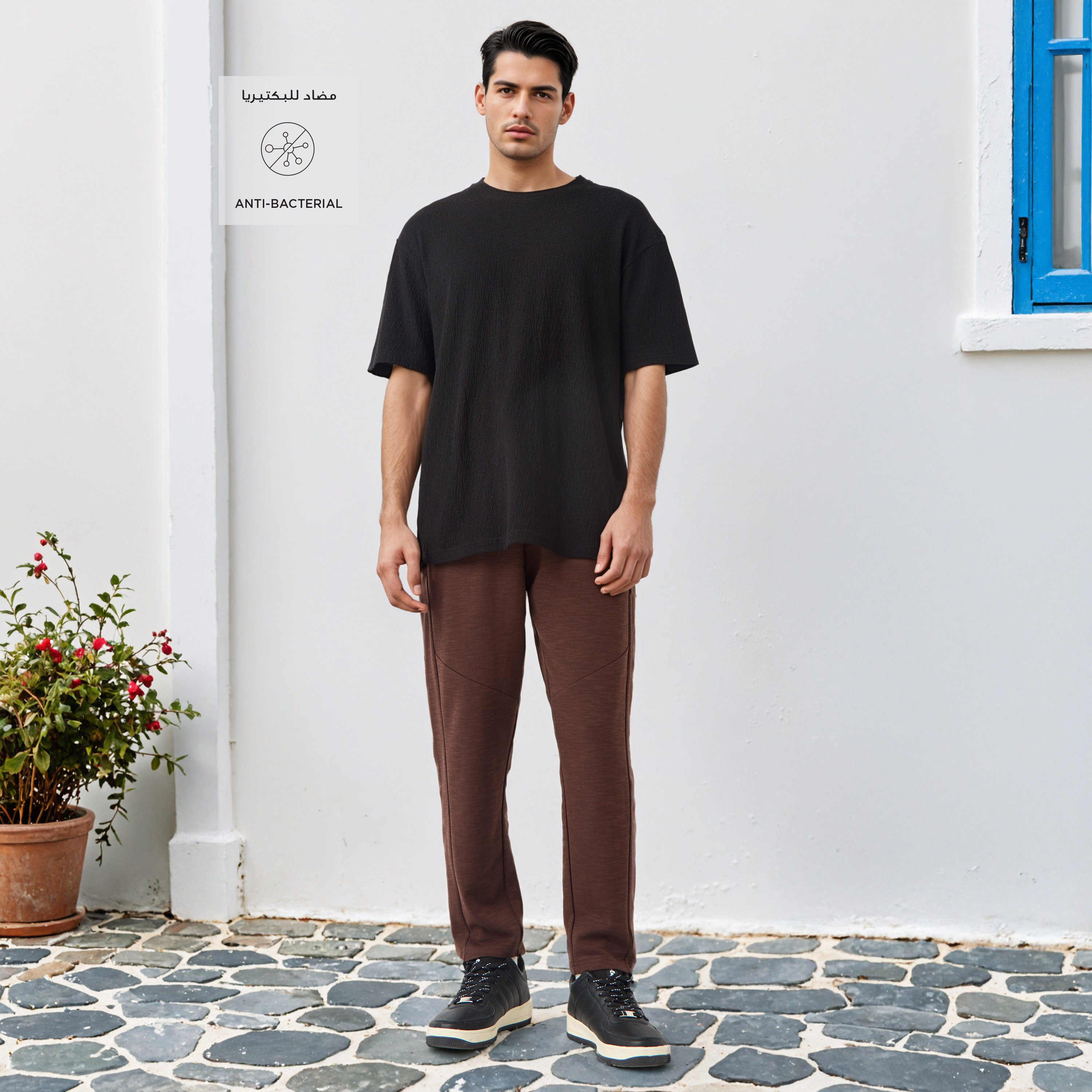 Kappa Panelled Joggers with Drawstring Closure-men-clothing-sportswearandactivewear-bottoms-joggers-image-2