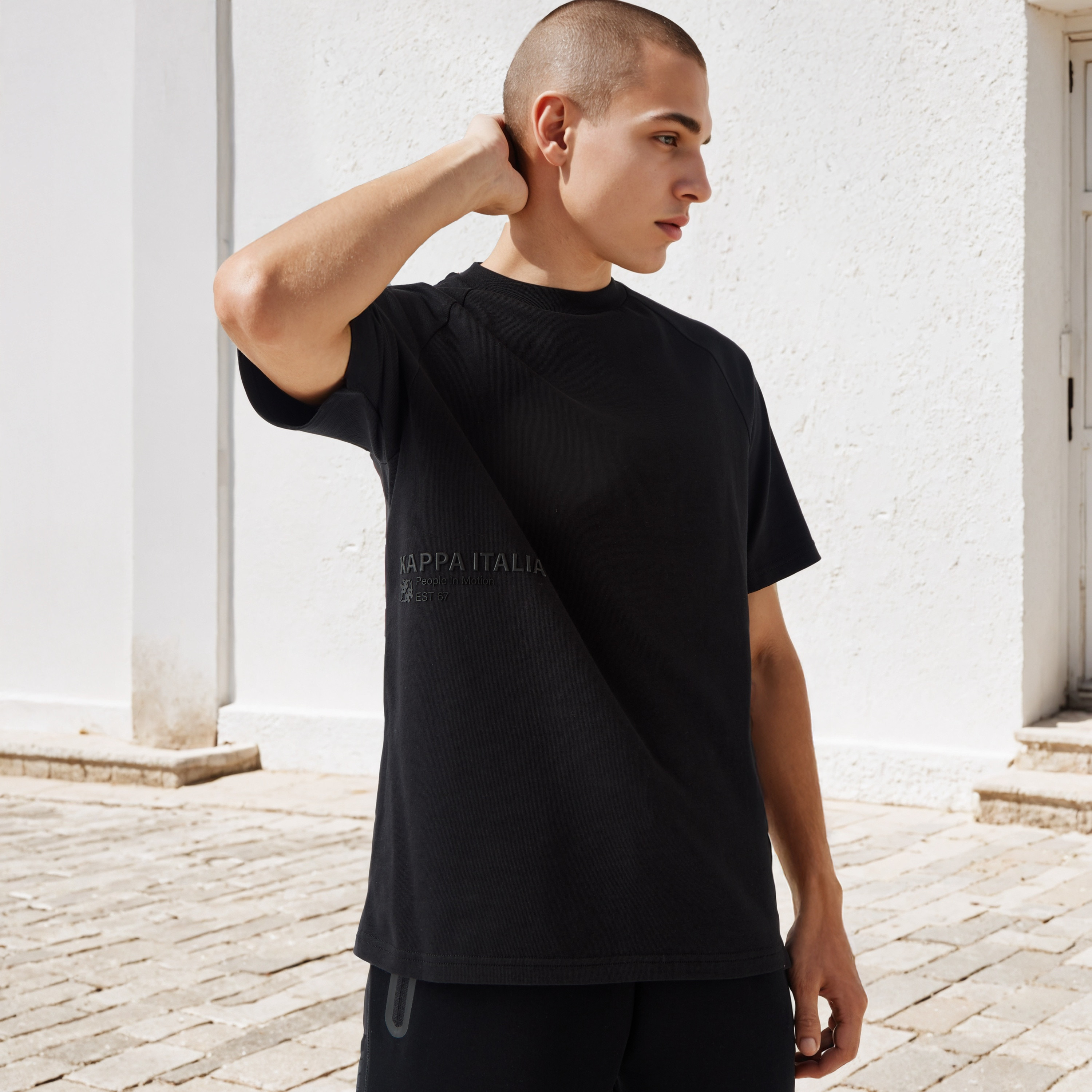Kappa Logo Embossed T-shirt-men-clothing-tshirtsandpolos-tshirts-image-1