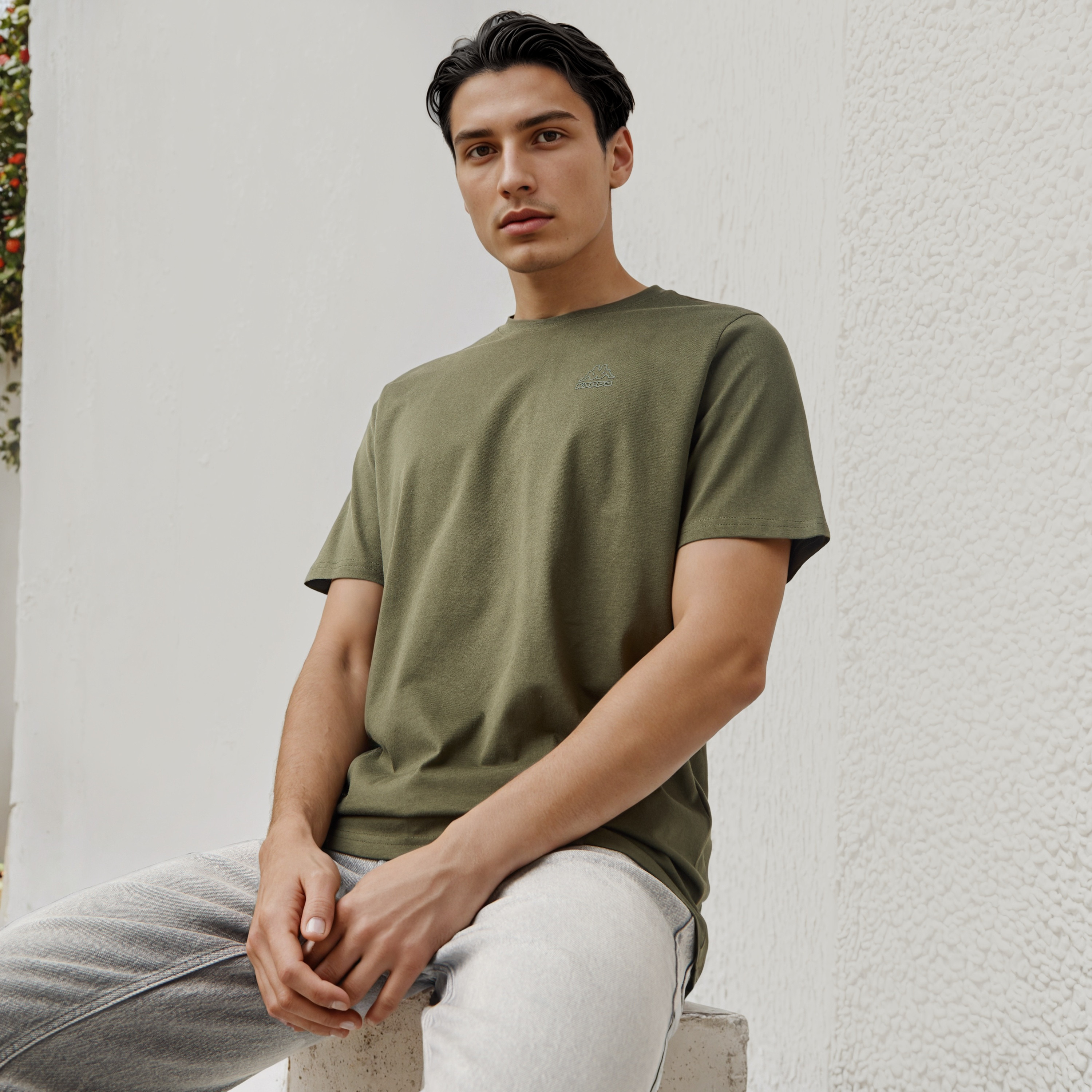 Kappa Logo Embossed T-shirt-men-clothing-sportswearandactivewear-tshirtsandpolos-image-1