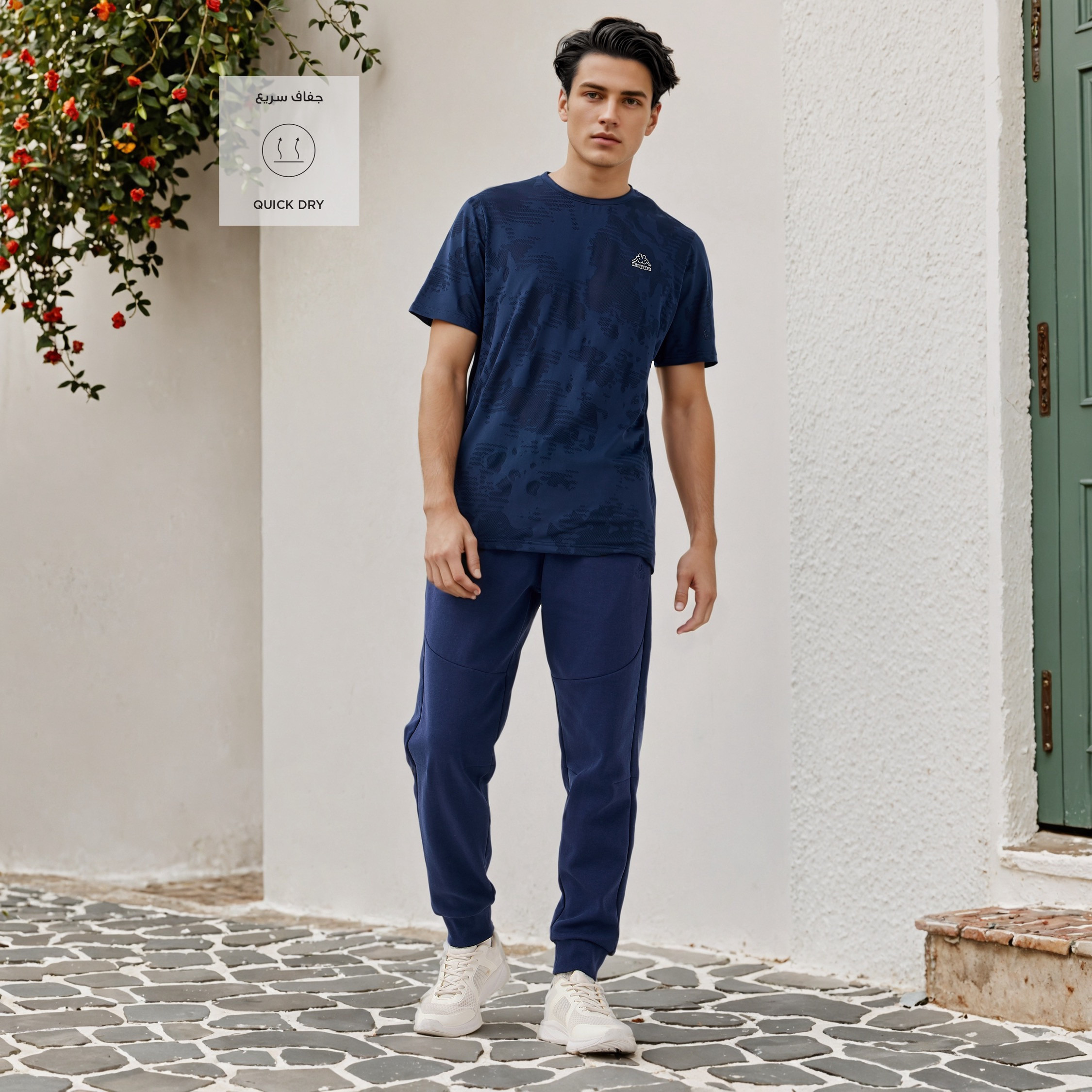 Kappa Joggers with Heat-Sealed Zip and Pockets-men-clothing-sportswearandactivewear-bottoms-joggers-image-2