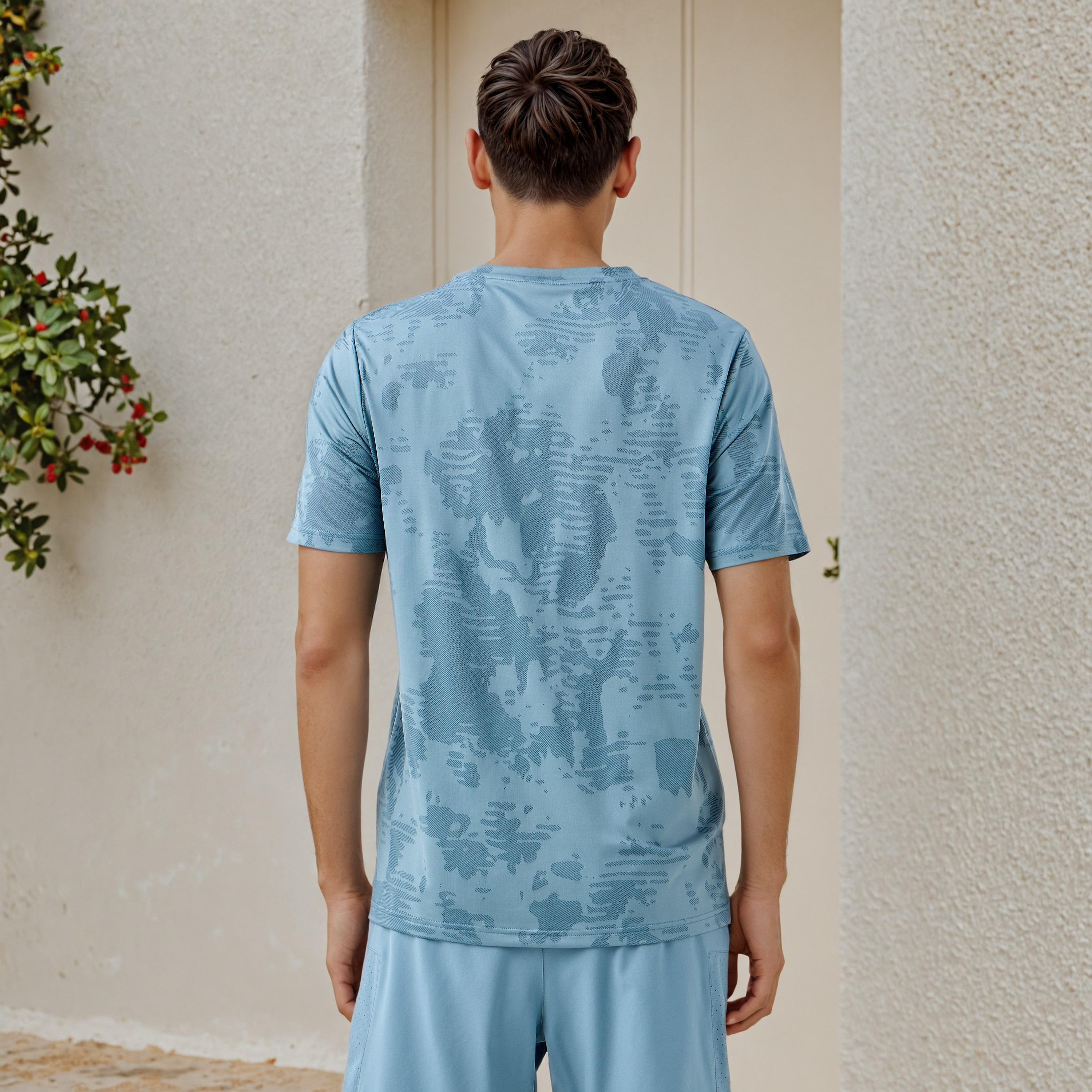 Kappa Textured Performance T-shirt with Crew Neck-men-clothing-tshirtsandpolos-tshirts-image-3