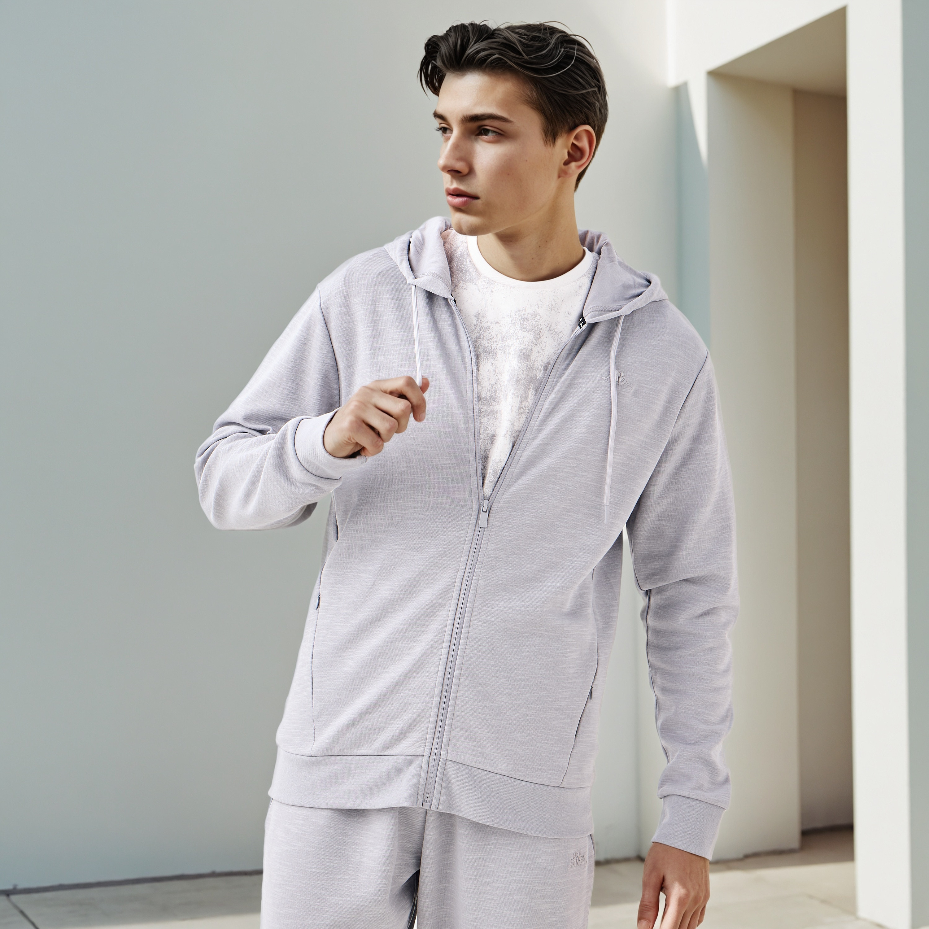 Kappa Zip Through Hoodie-men-winterwear-hoodiesandsweatshirts-image-1