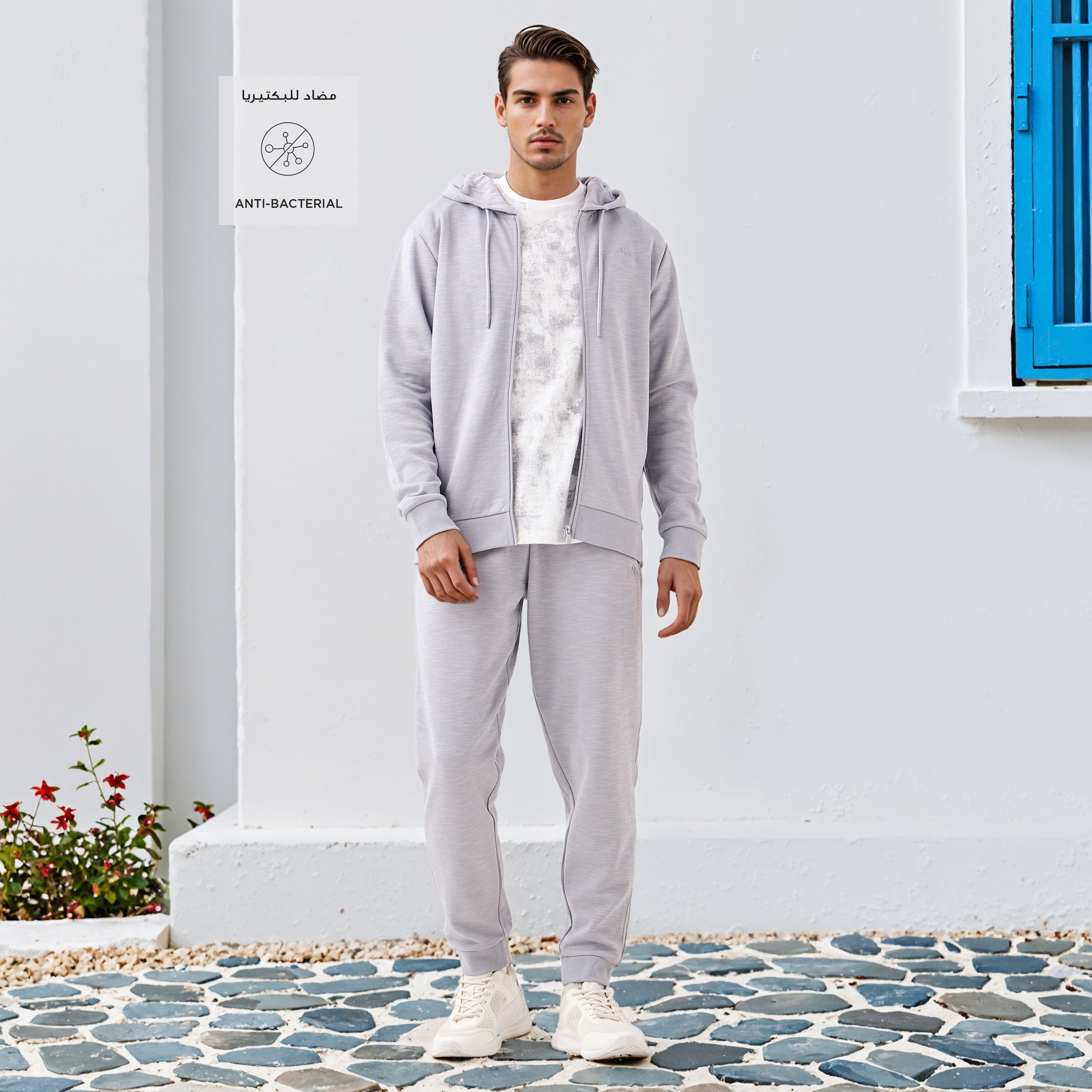 Kappa Jogger with Drawstring Waist and Pockets-men-clothing-sportswearandactivewear-bottoms-joggers-image-2