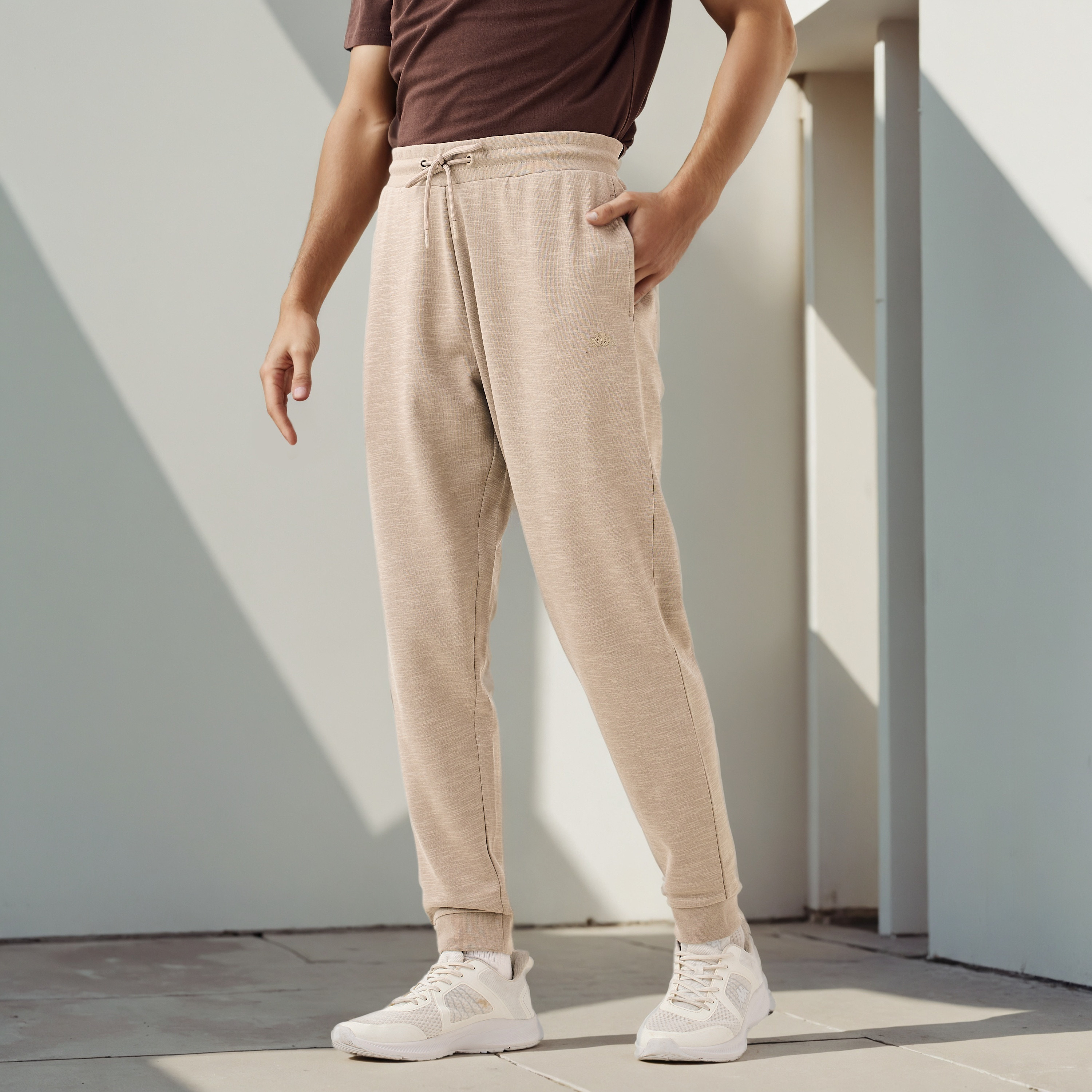 Kappa Jogger with Drawstring Waist and Pockets-men-clothing-sportswearandactivewear-bottoms-joggers-image-1