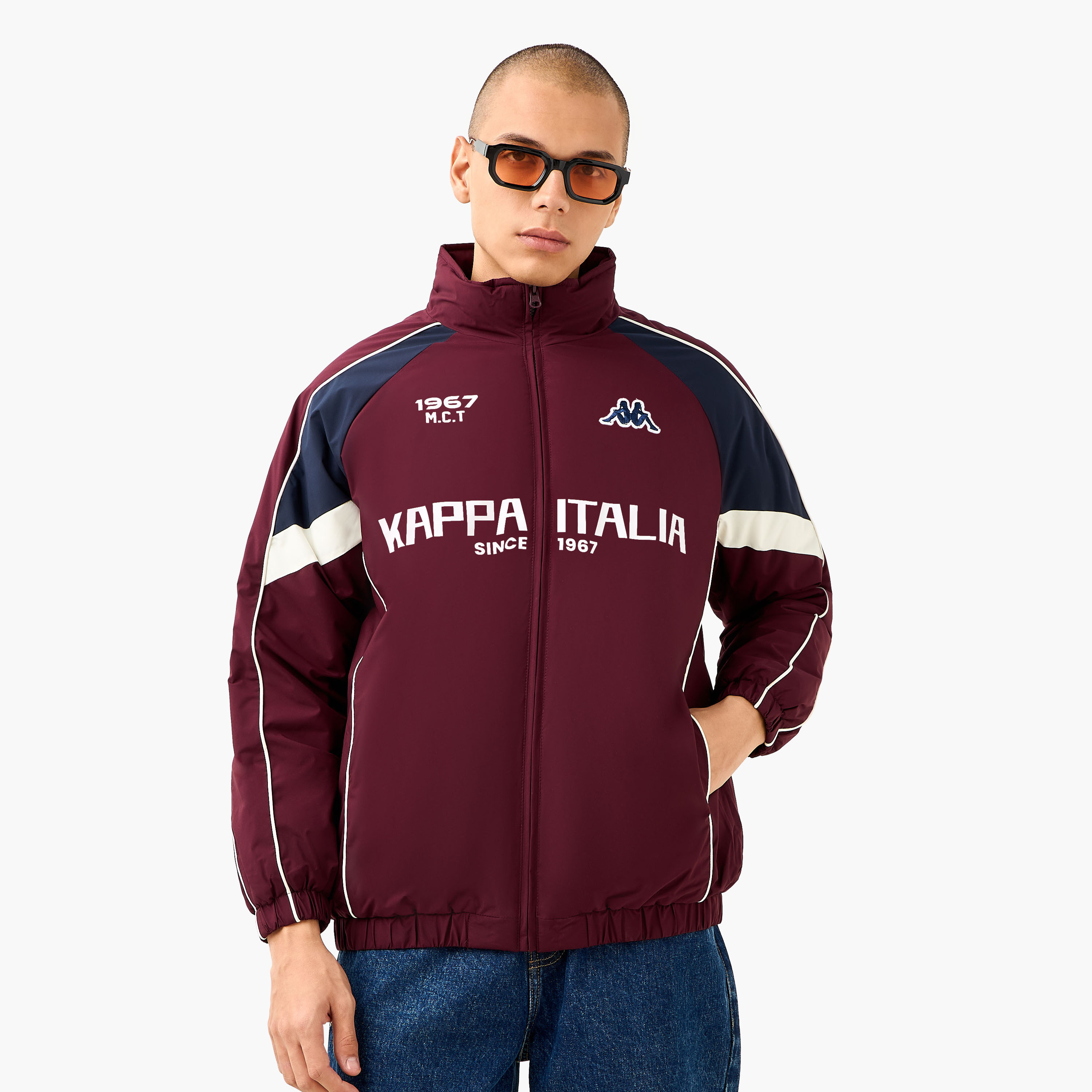 Kappa Men's Zip Through High Neck Jacket-men-clothing-jacketsandblazers-jackets-image-1