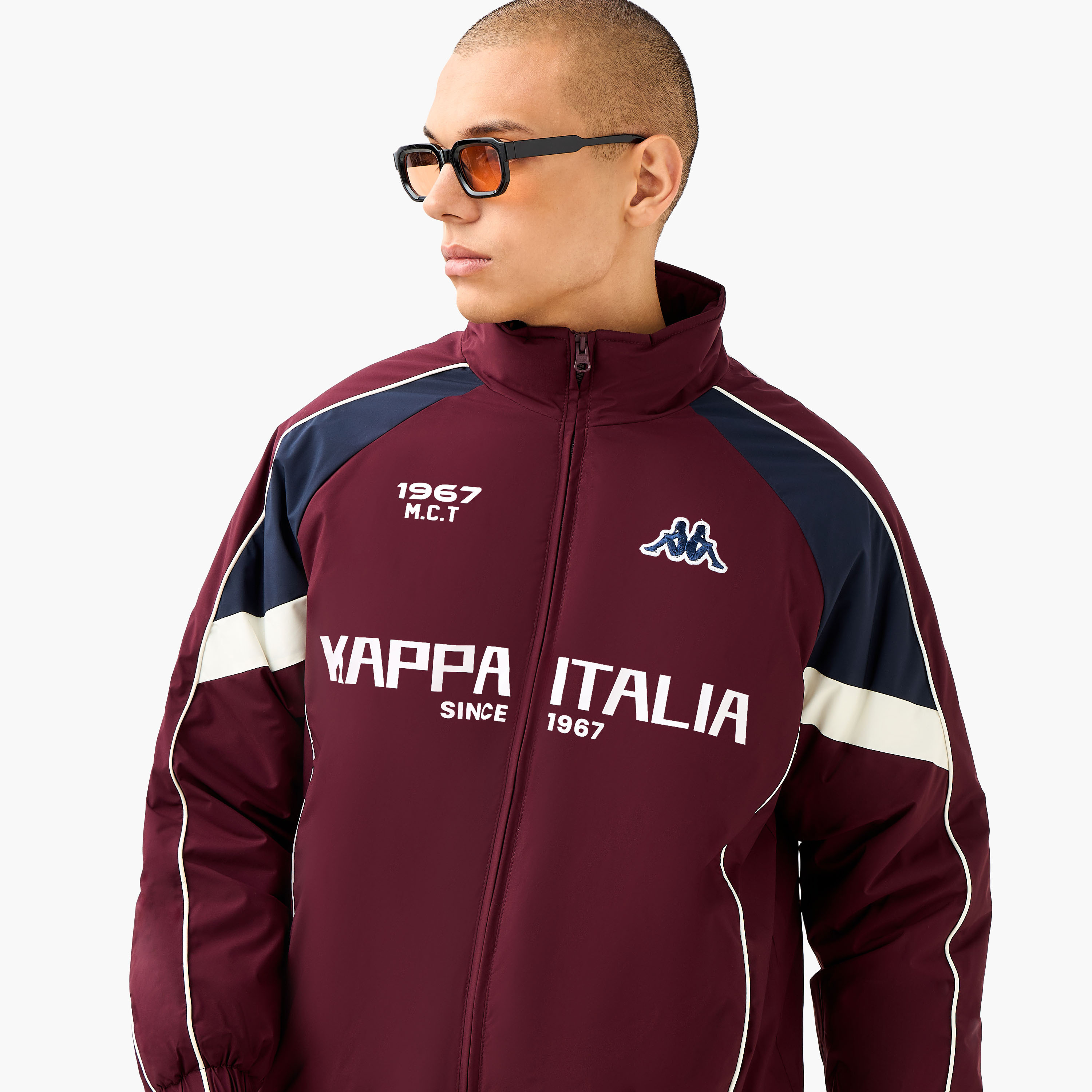 Kappa Men's Zip Through High Neck Jacket-men-clothing-jacketsandblazers-jackets-image-4