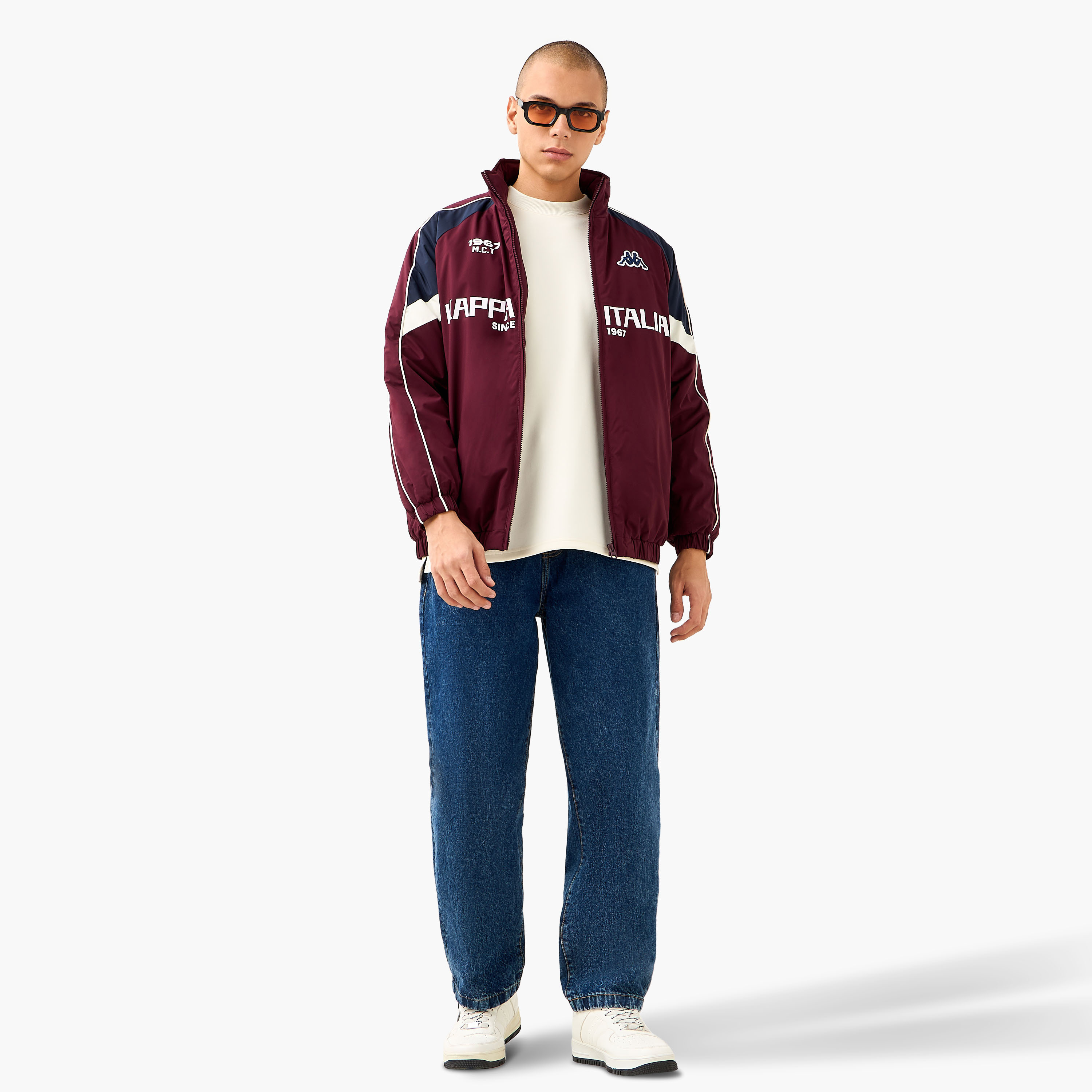 Kappa Men's Zip Through High Neck Jacket-men-clothing-jacketsandblazers-jackets-image-2