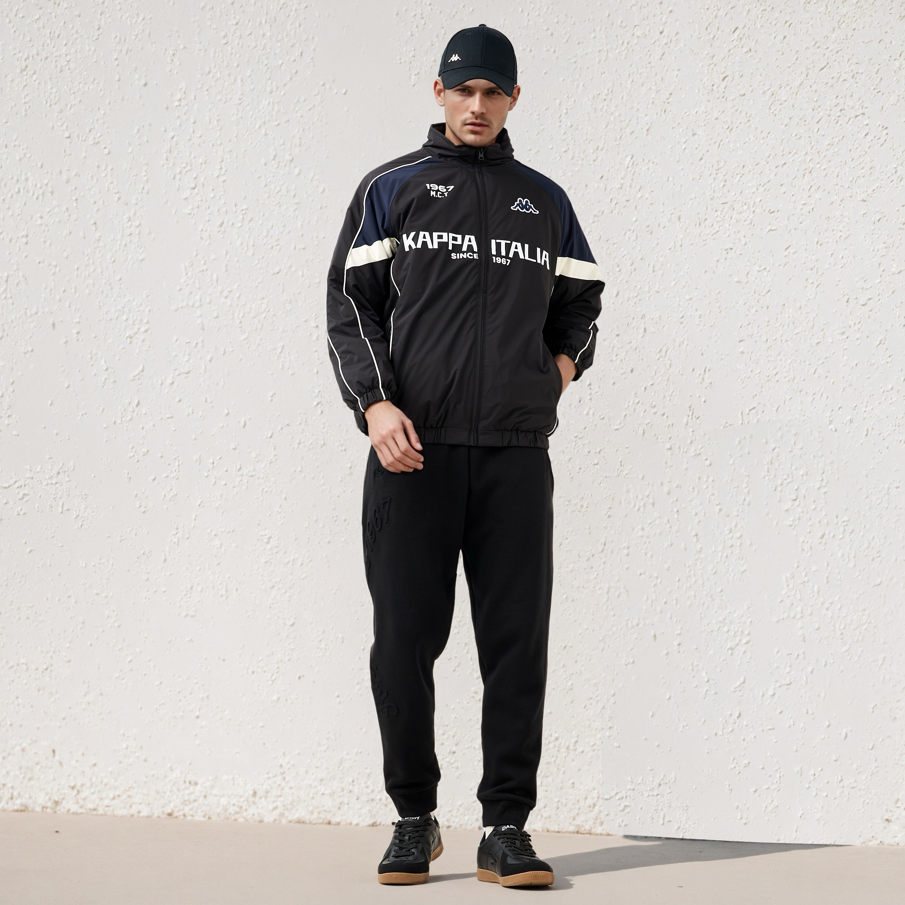 Kappa Men's Zip Through High Neck Jacket-men-clothing-jacketsandblazers-jackets-image-2