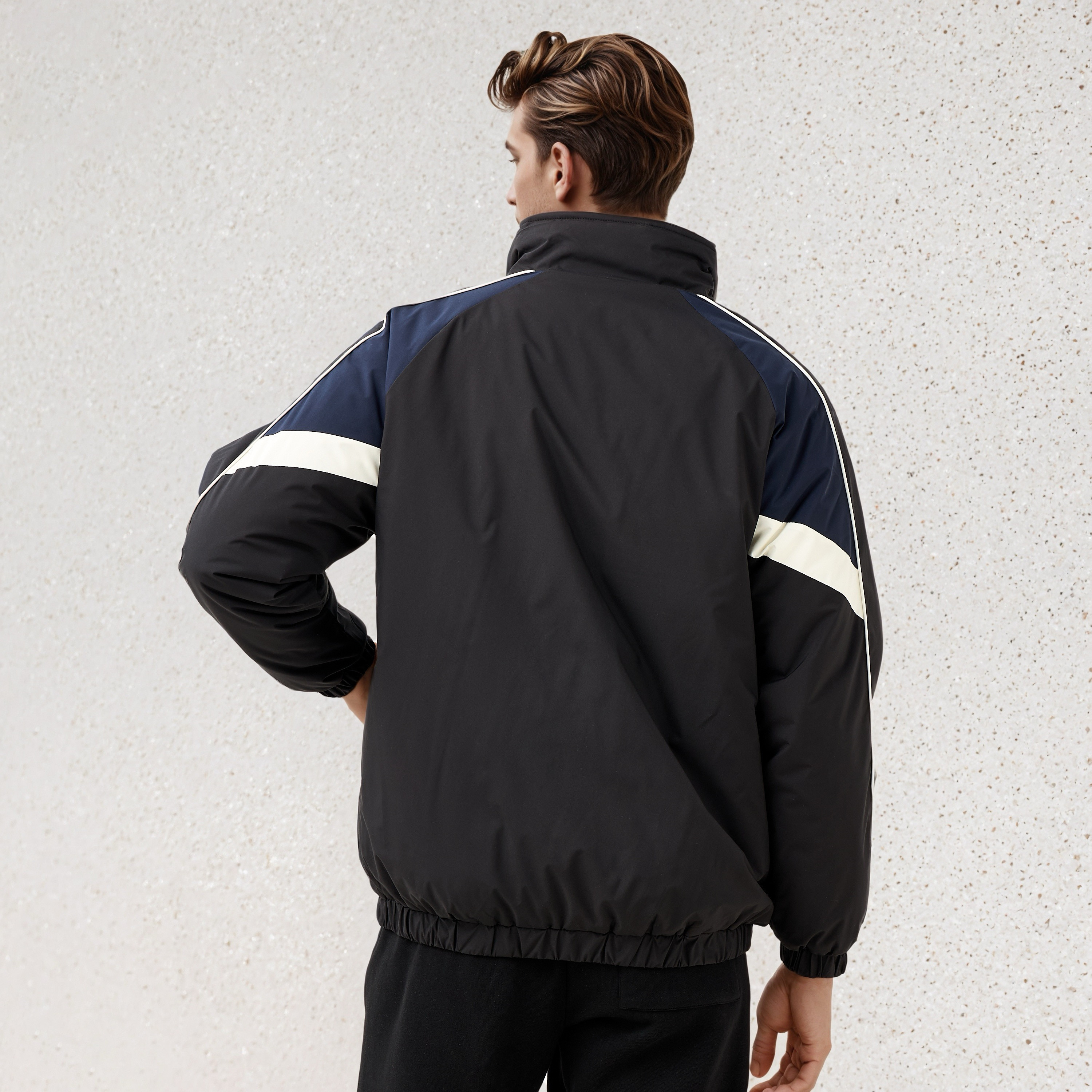 Kappa Men's Zip Through High Neck Jacket-men-clothing-jacketsandblazers-jackets-image-3