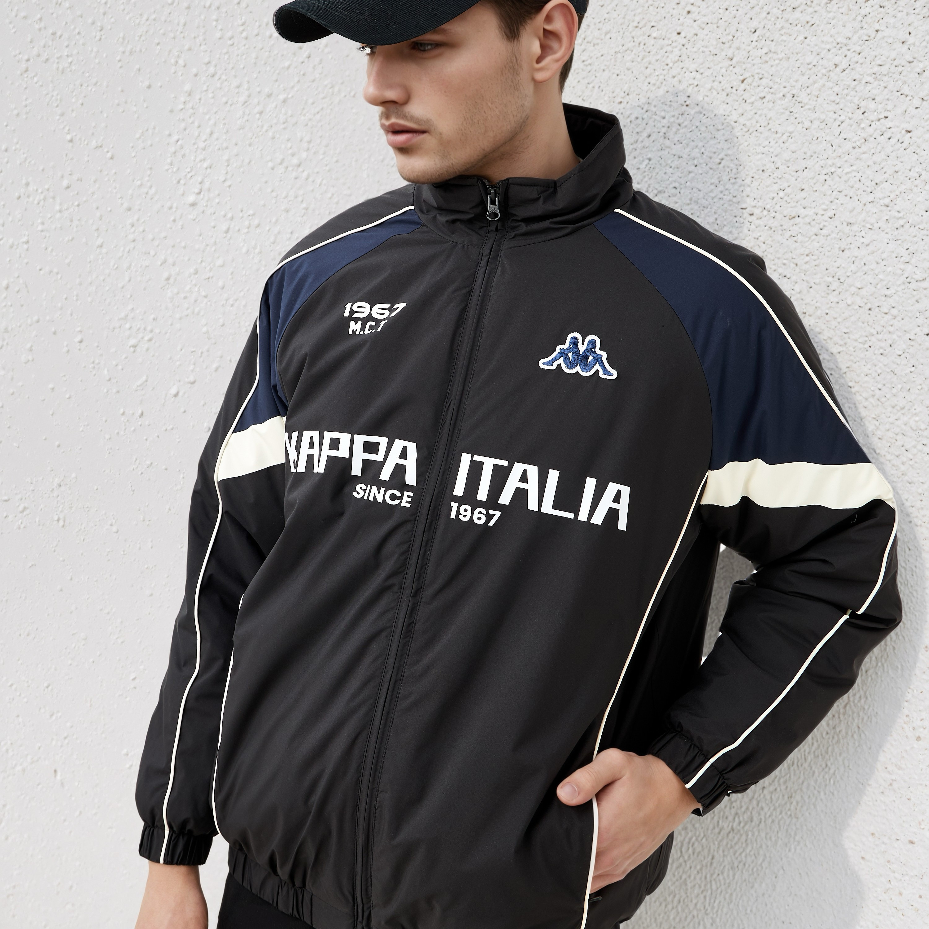 Kappa Men's Zip Through High Neck Jacket-men-clothing-jacketsandblazers-jackets-image-4