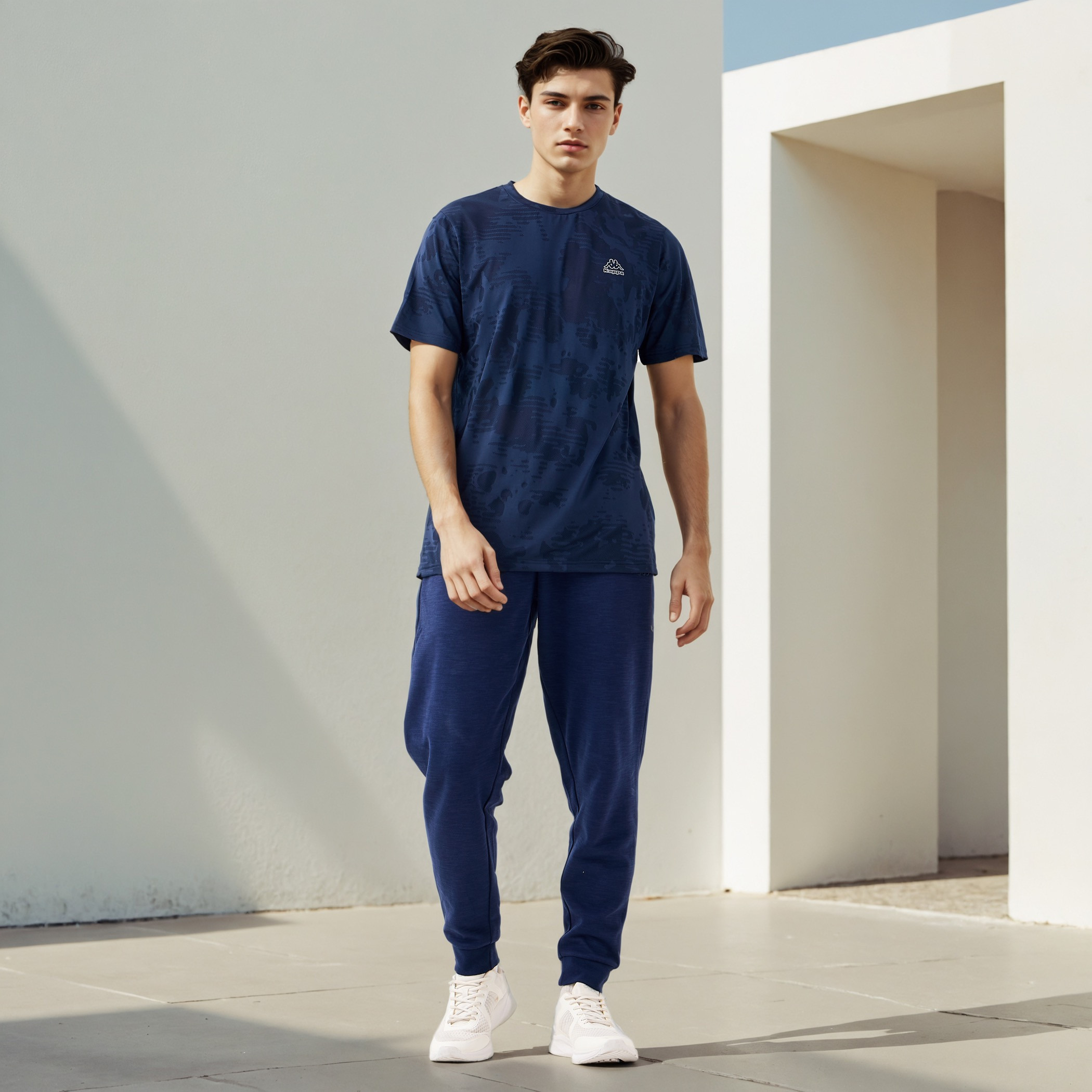 Kappa Textured Performance T-shirt-men-clothing-sportswearandactivewear-tshirtsandpolos-image-2