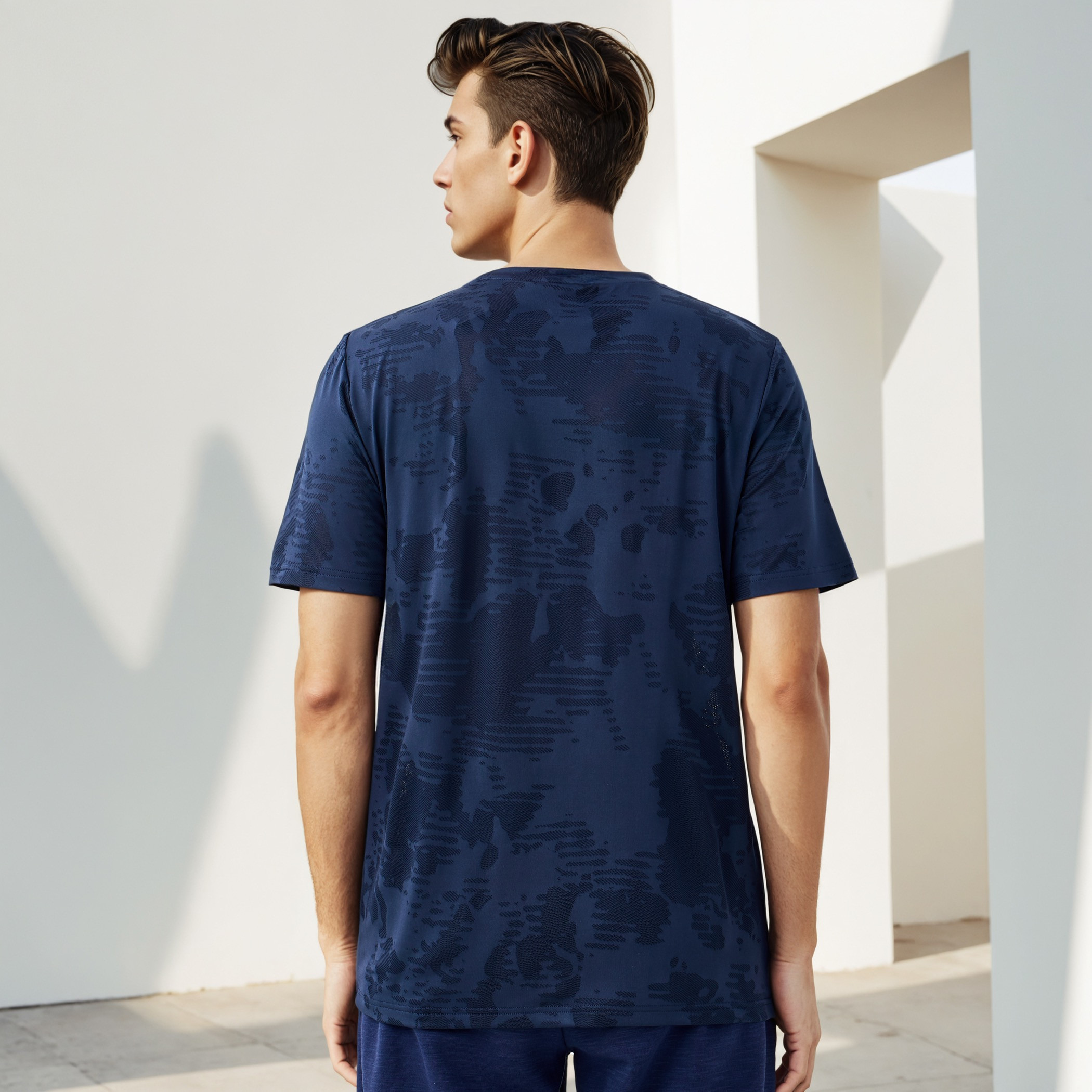 Kappa Textured Performance T-shirt-men-clothing-sportswearandactivewear-tshirtsandpolos-image-3