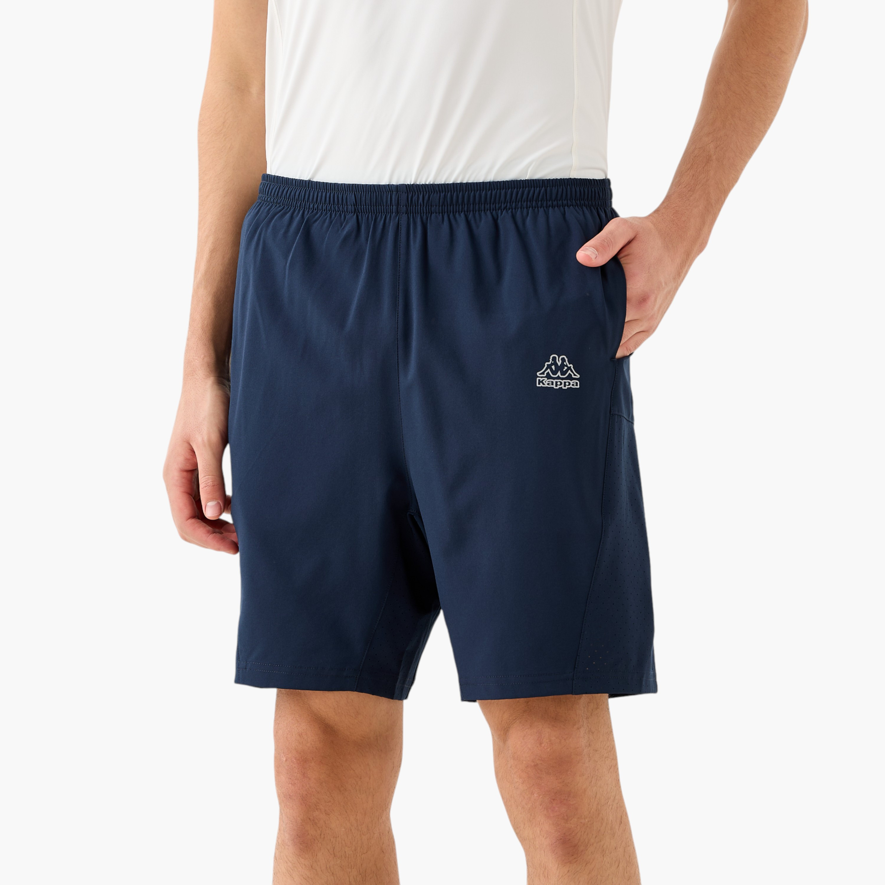 Kappa Perforated Panel Shorts-men-clothing-bottoms-shorts-image-1