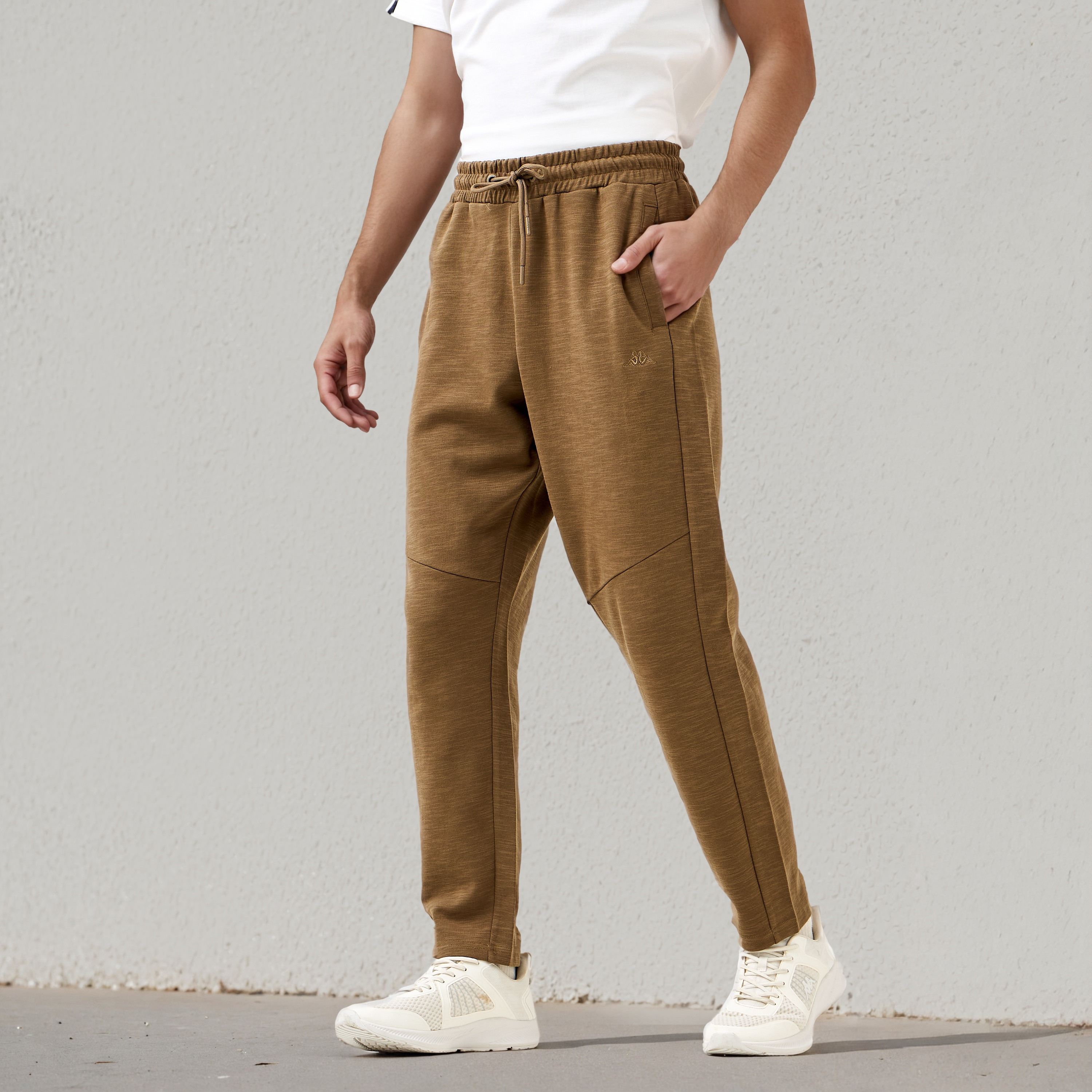 Kappa Panelled Regular Fit Joggers with Pockets-men-clothing-sportswearandactivewear-bottoms-joggers-image-1