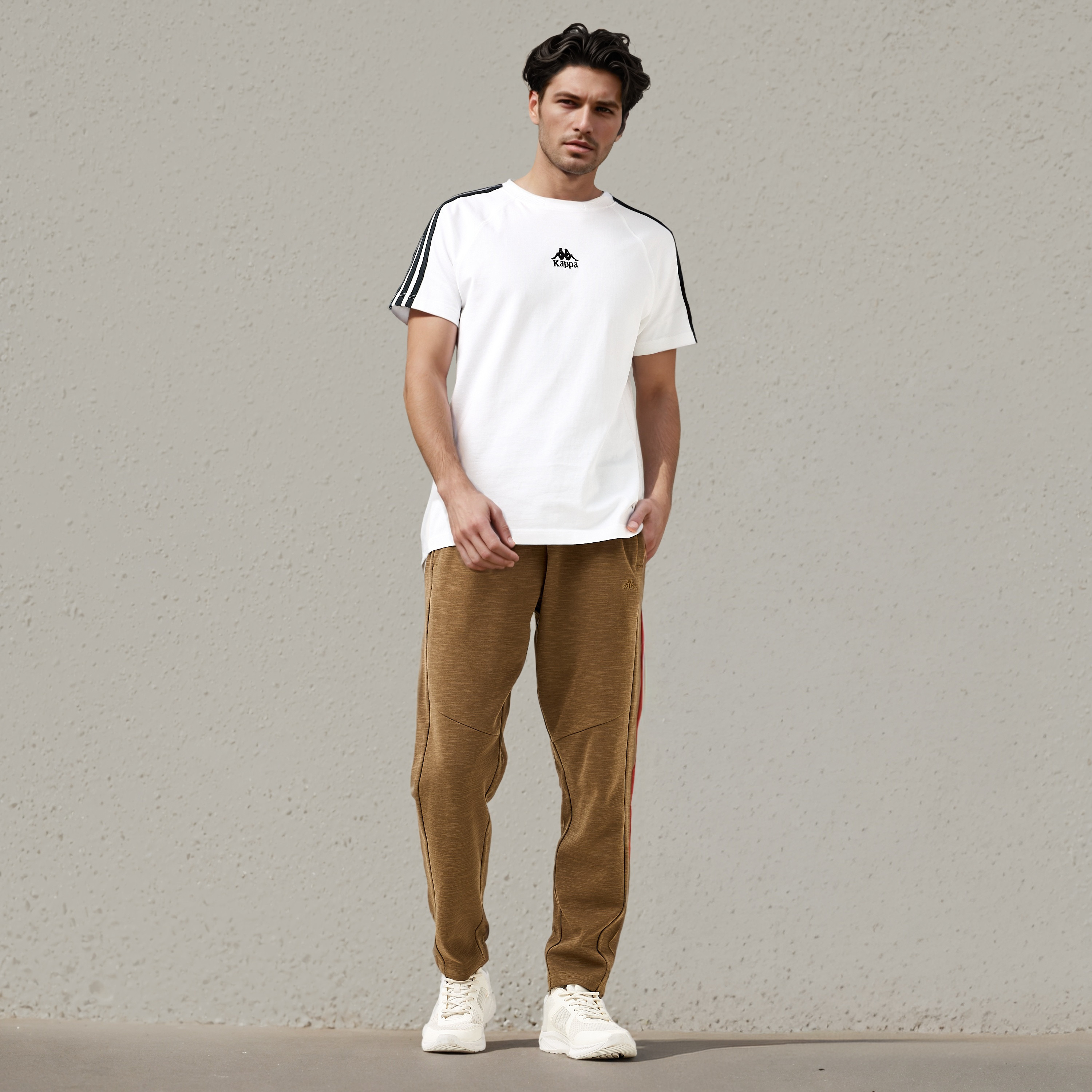 Kappa Panelled Regular Fit Joggers with Pockets-men-clothing-sportswearandactivewear-bottoms-joggers-image-2