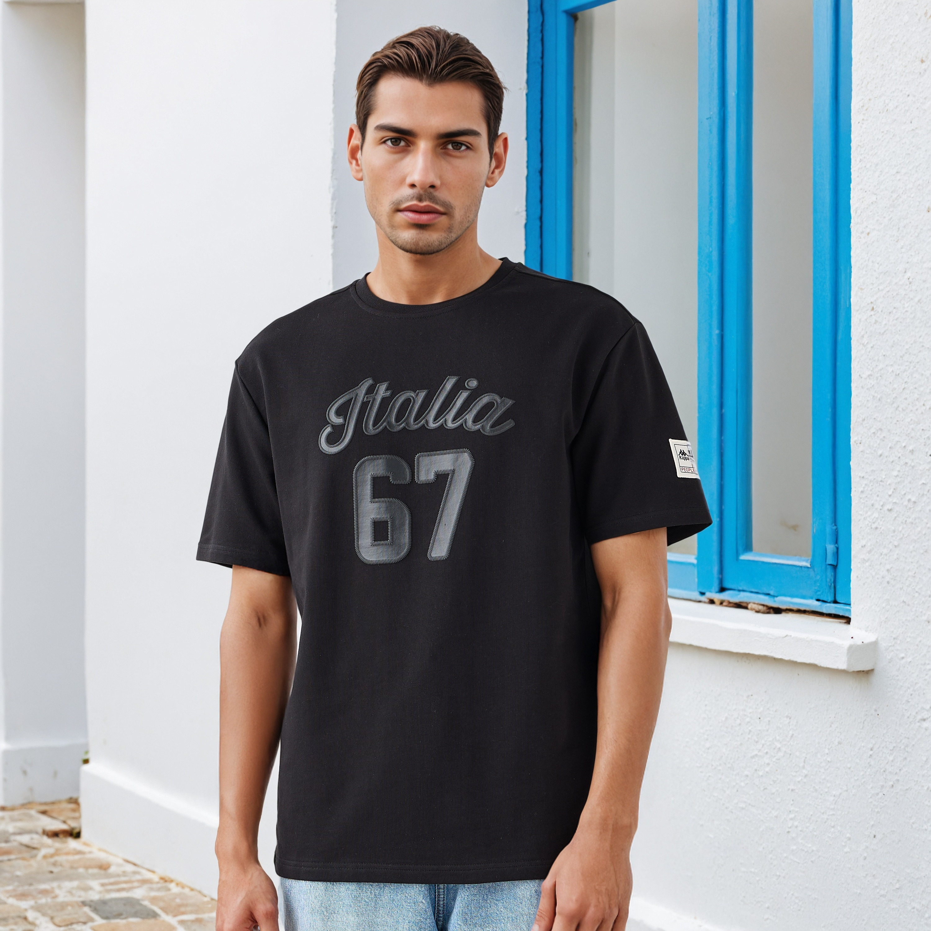 Kappa Embroidered T-shirt-men-clothing-sportswearandactivewear-tshirtsandpolos-image-1