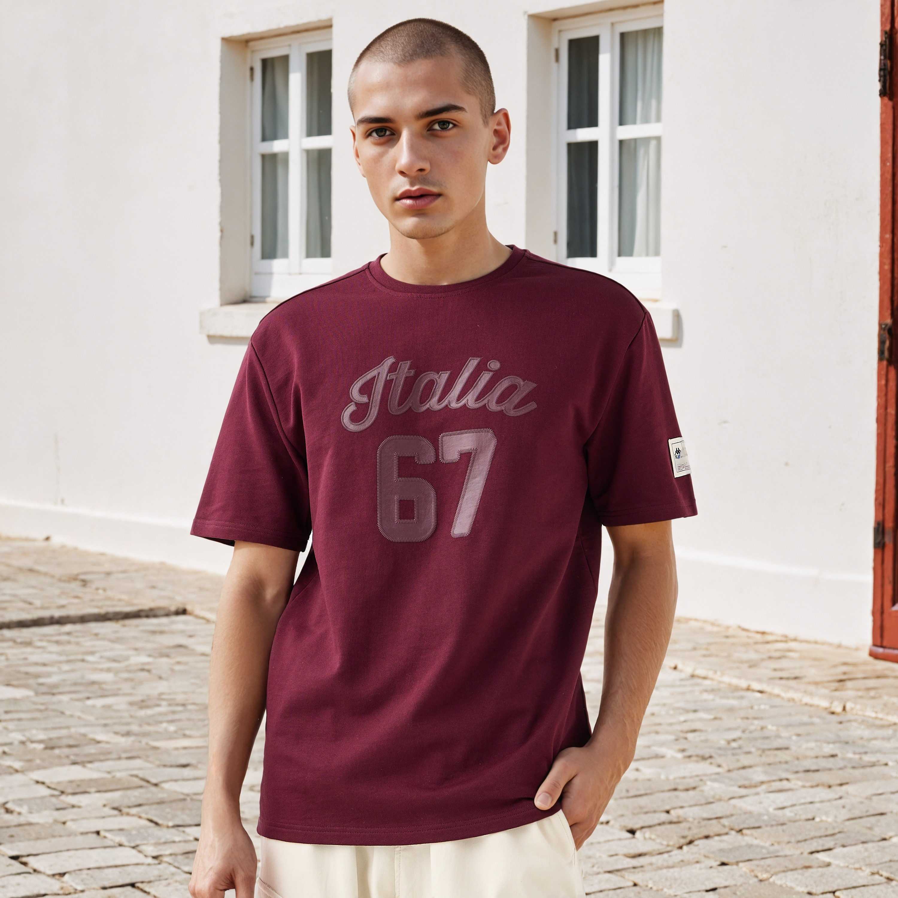 Kappa Embroidered T-shirt-men-clothing-sportswearandactivewear-tshirtsandpolos-image-1