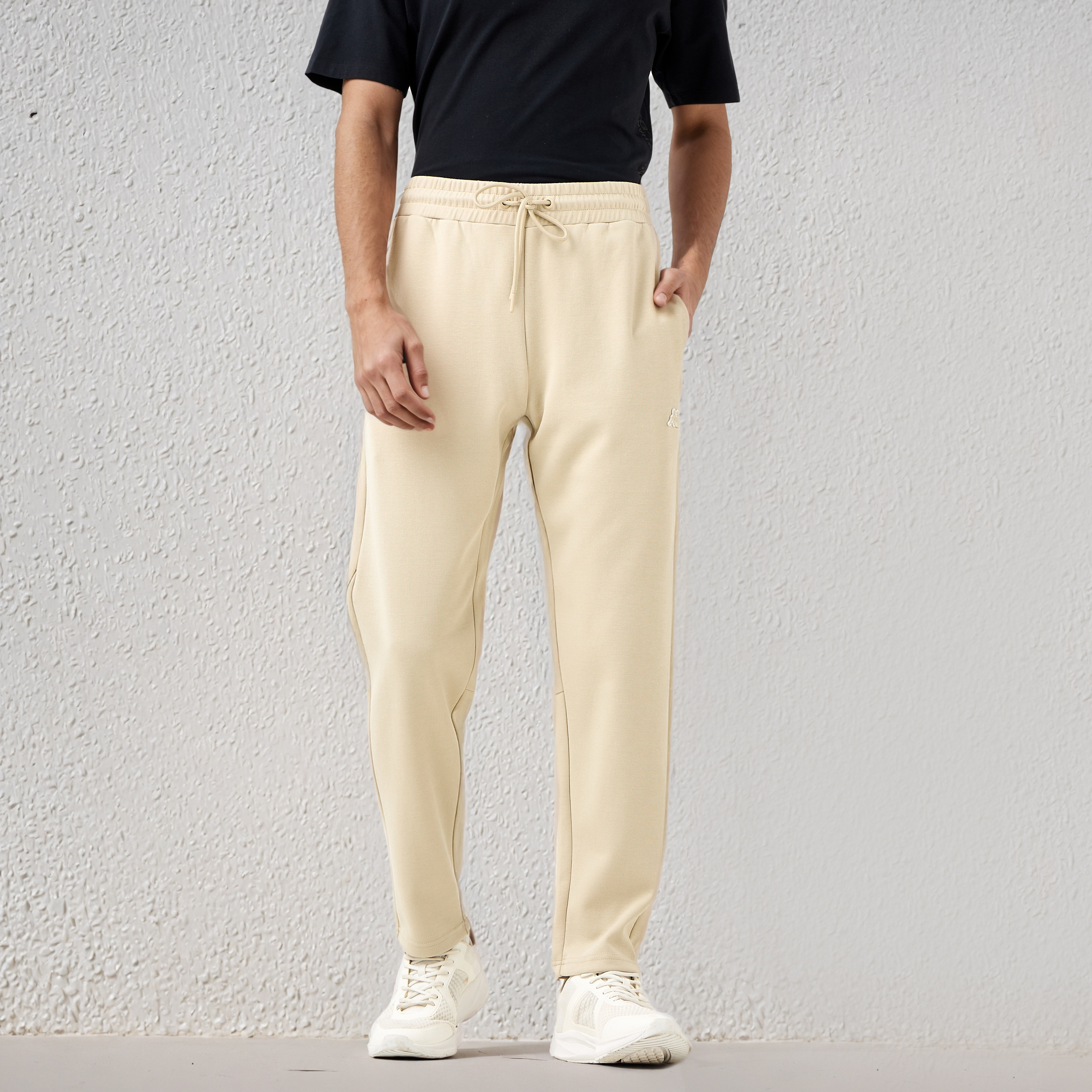Kappa Logo Print Joggers with Pockets-men-clothing-sportswearandactivewear-bottoms-joggers-image-1