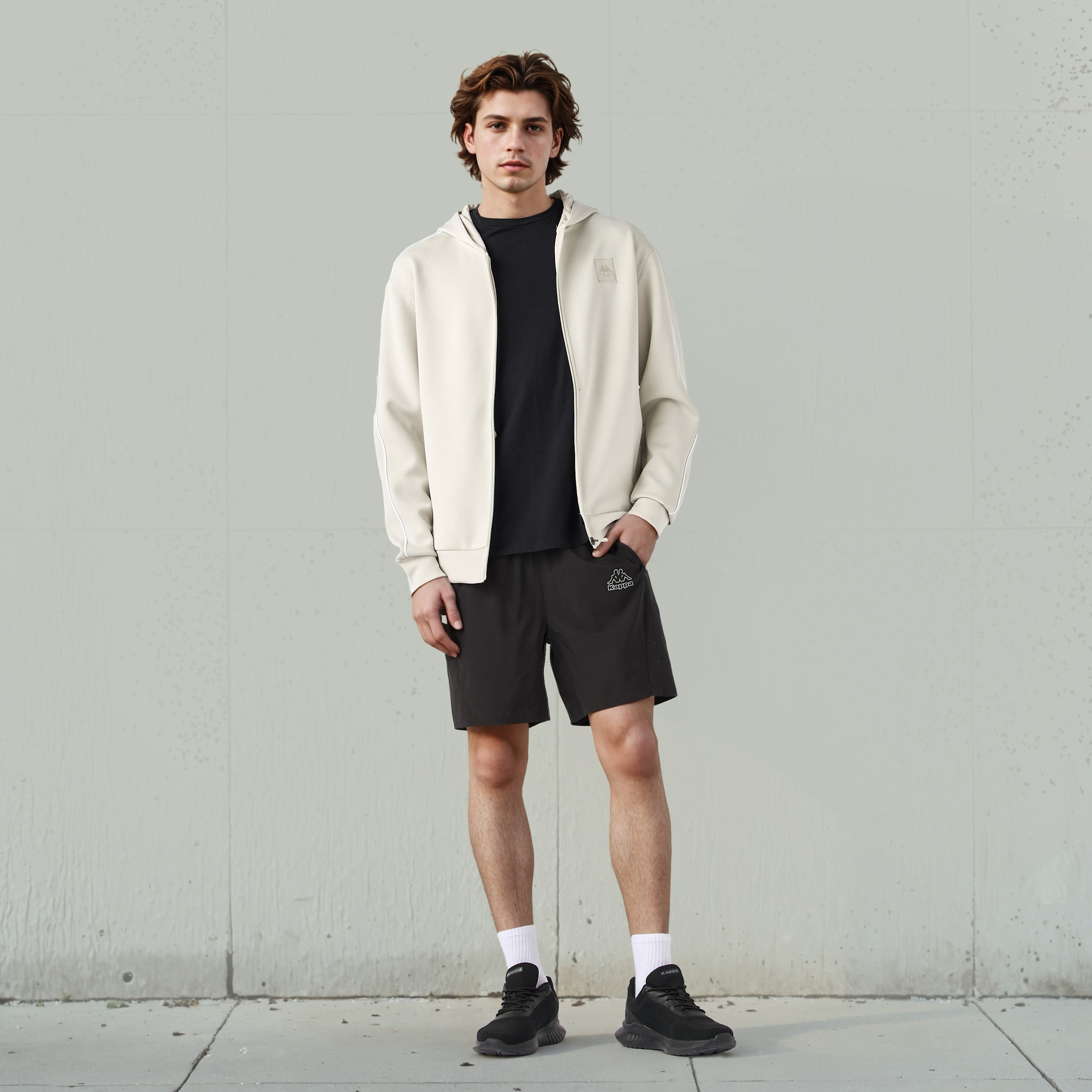 Kappa Men's Zip Through Hoodie-men-winterwear-hoodiesandsweatshirts-image-2