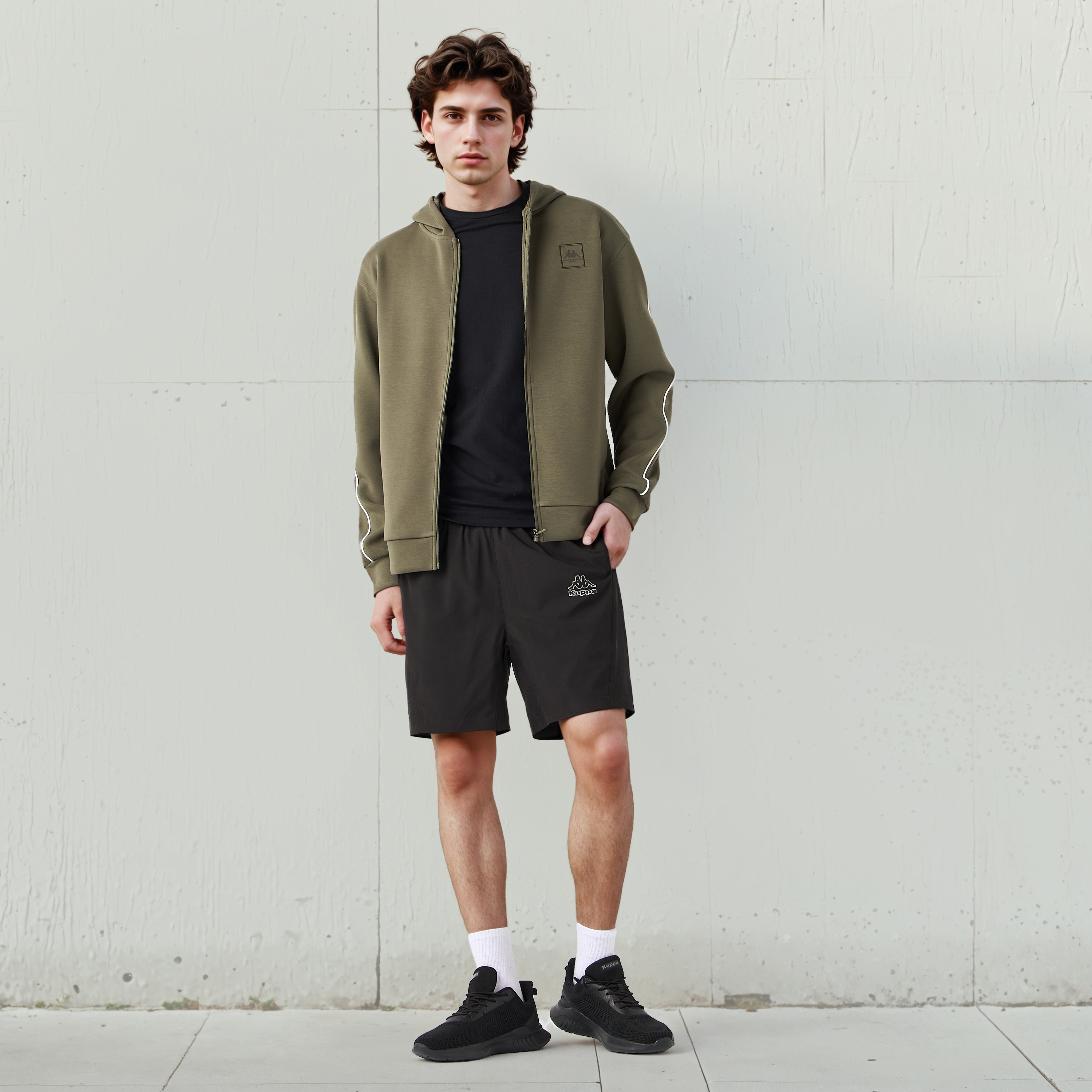 Kappa Men's Zip Through Hoodie-men-winterwear-hoodiesandsweatshirts-image-2
