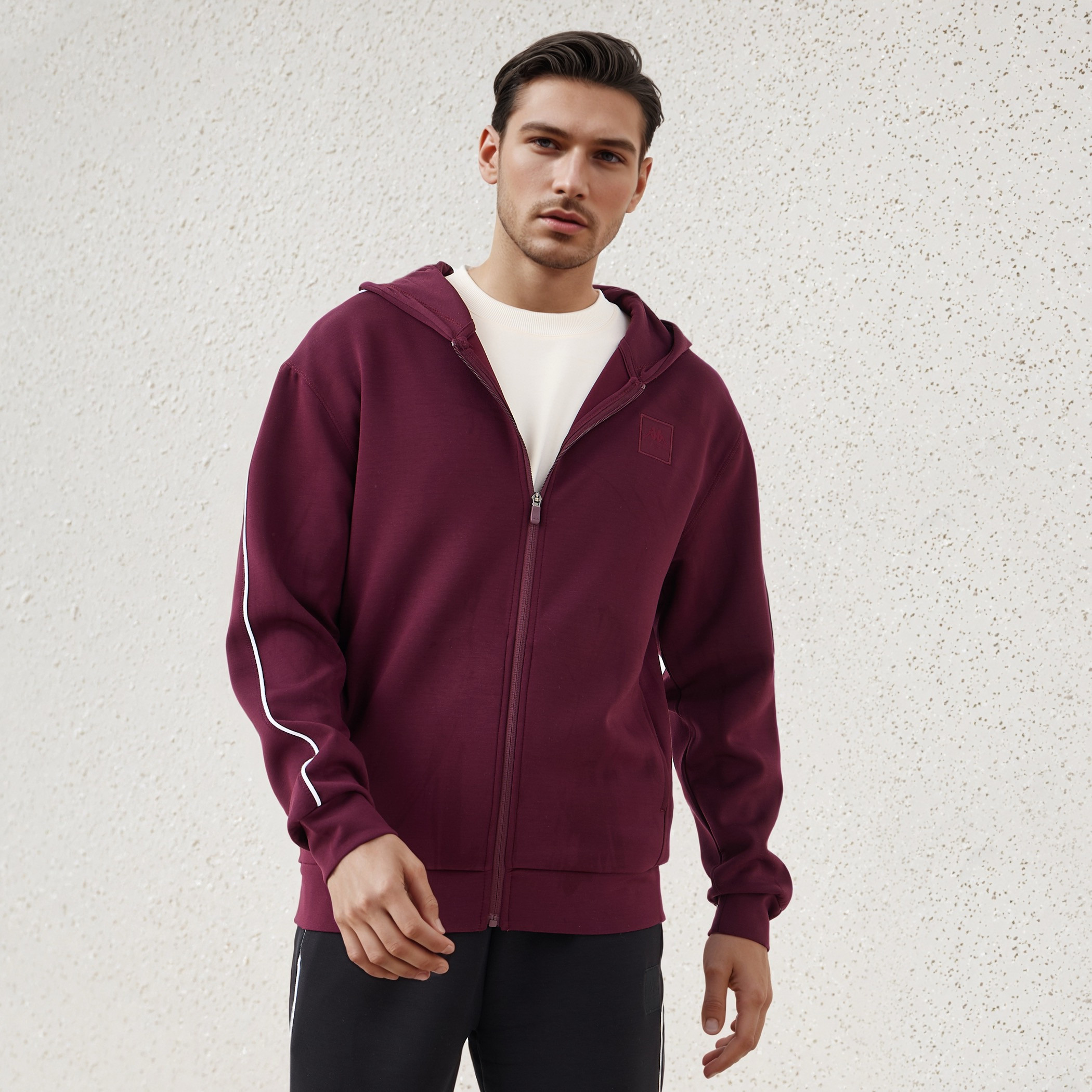 Kappa Men's Zip Through Hoodie-men-winterwear-hoodiesandsweatshirts-image-1