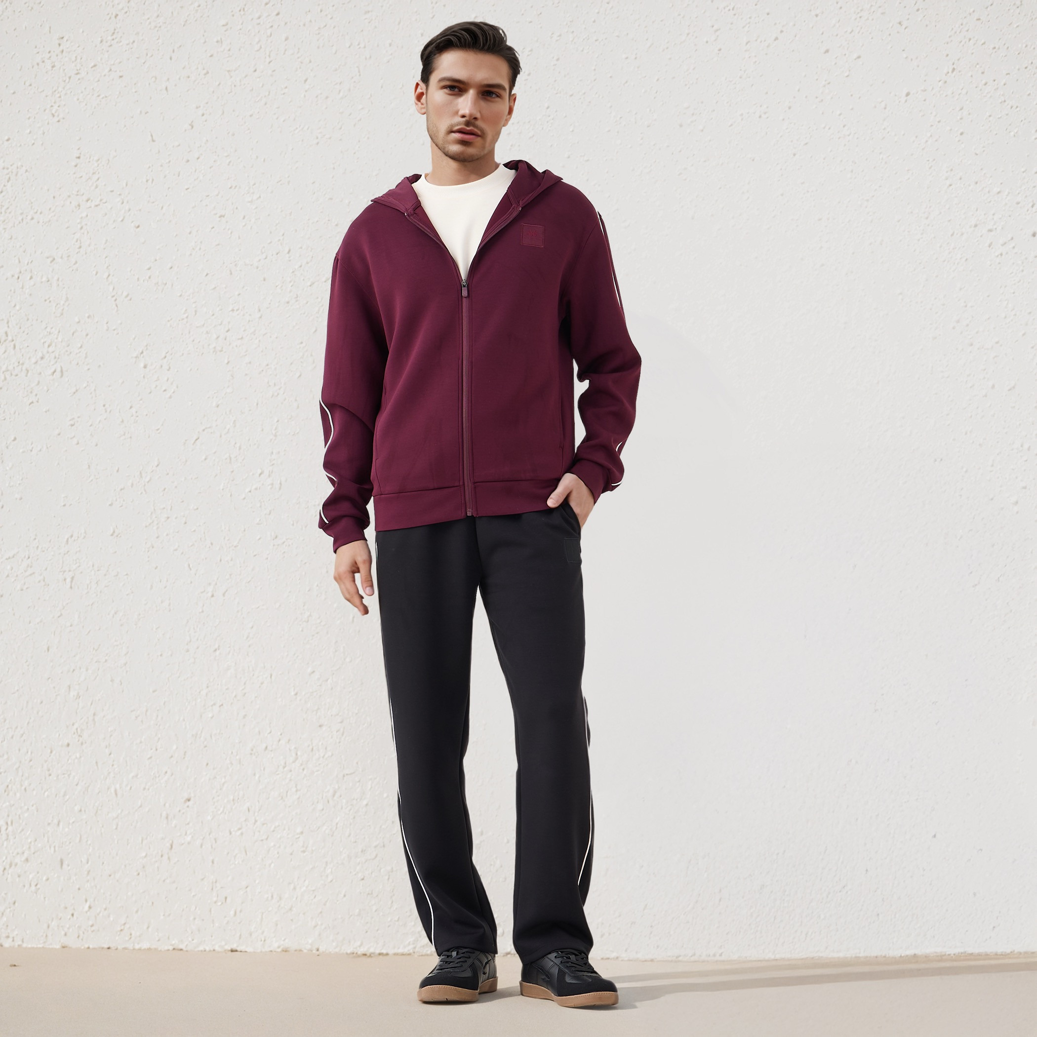 Kappa Men's Zip Through Hoodie-men-winterwear-hoodiesandsweatshirts-image-2