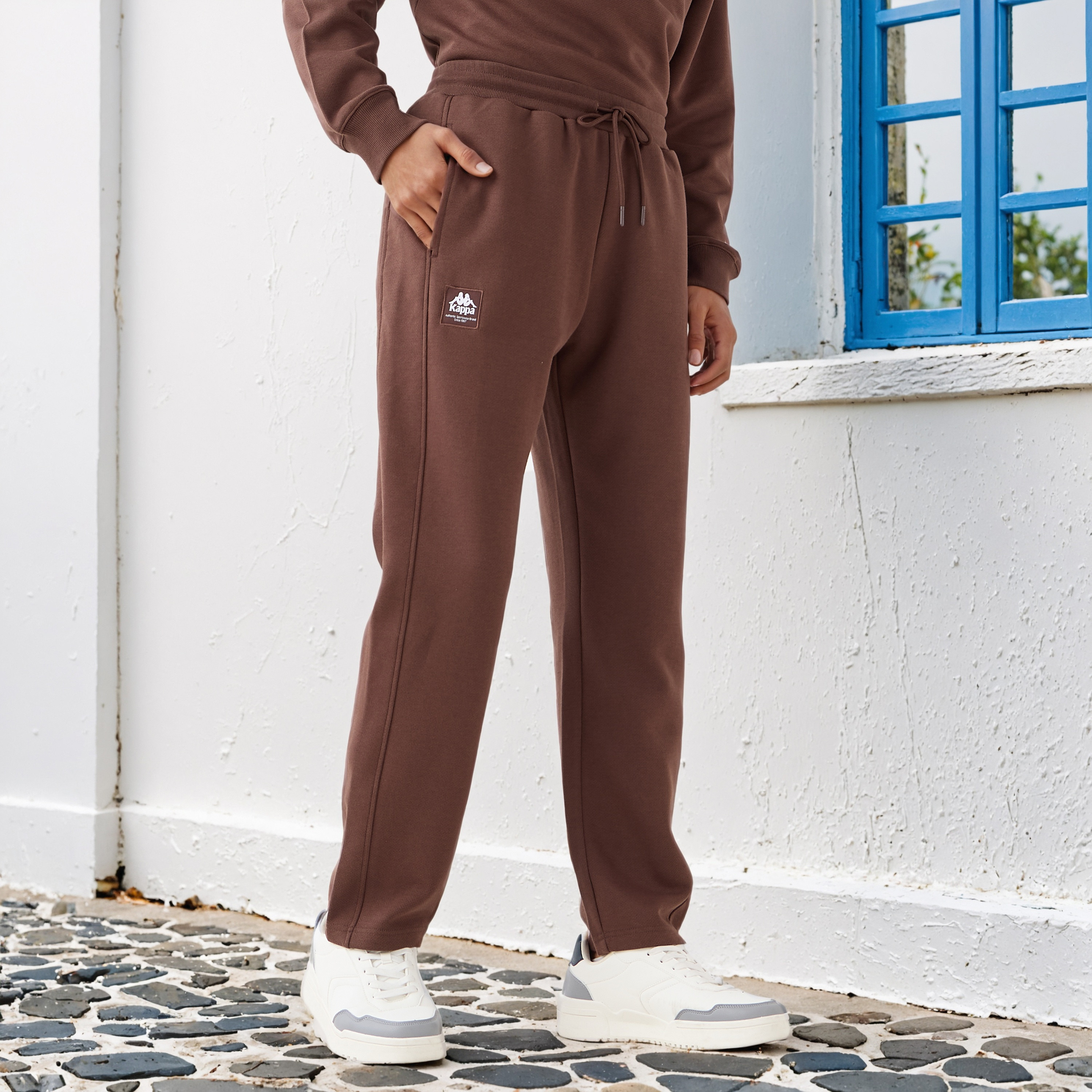 Kappa Logo Print Joggers with Pockets-men-clothing-sportswearandactivewear-bottoms-joggers-image-1