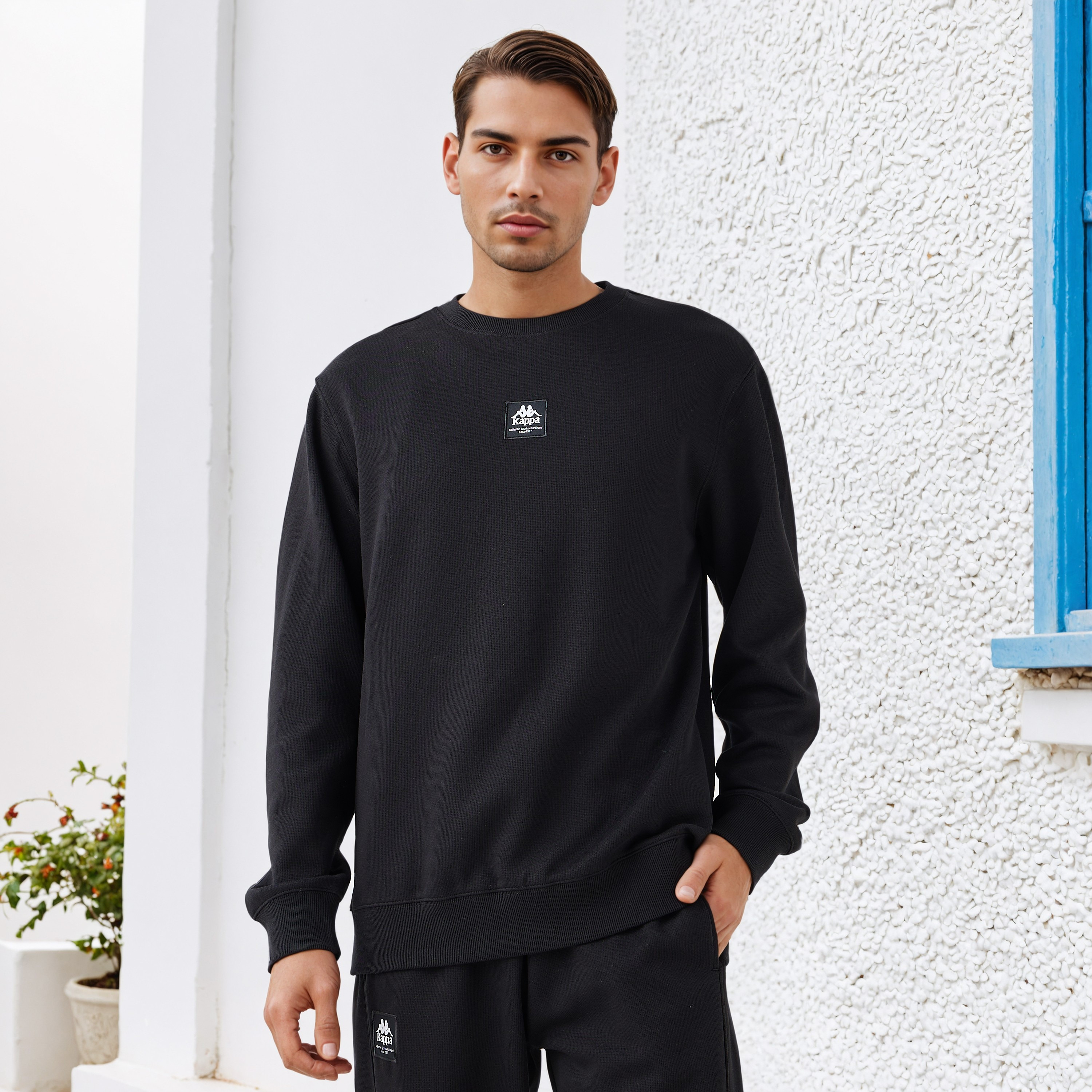 Kappa Printed Sweatshirt-men-winterwear-hoodiesandsweatshirts-image-1