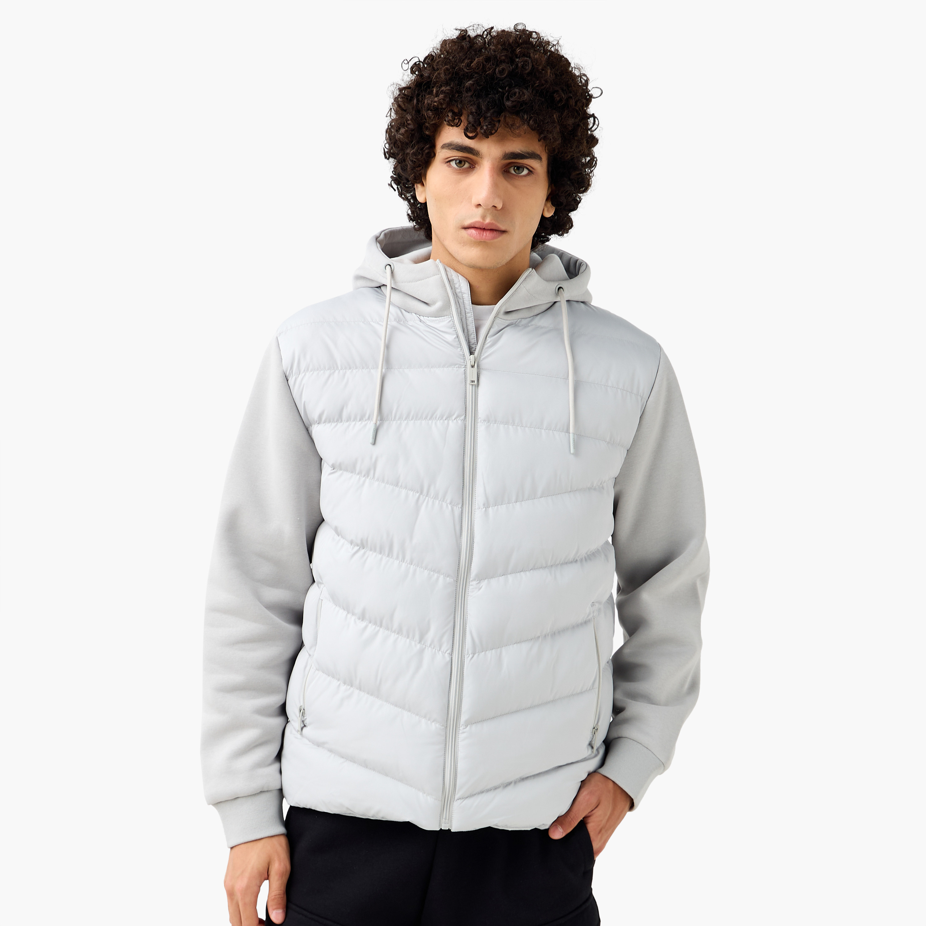 Kappa Men Regular Hooded Puffer Jacket-men-clothing-jacketsandblazers-jackets-image-1