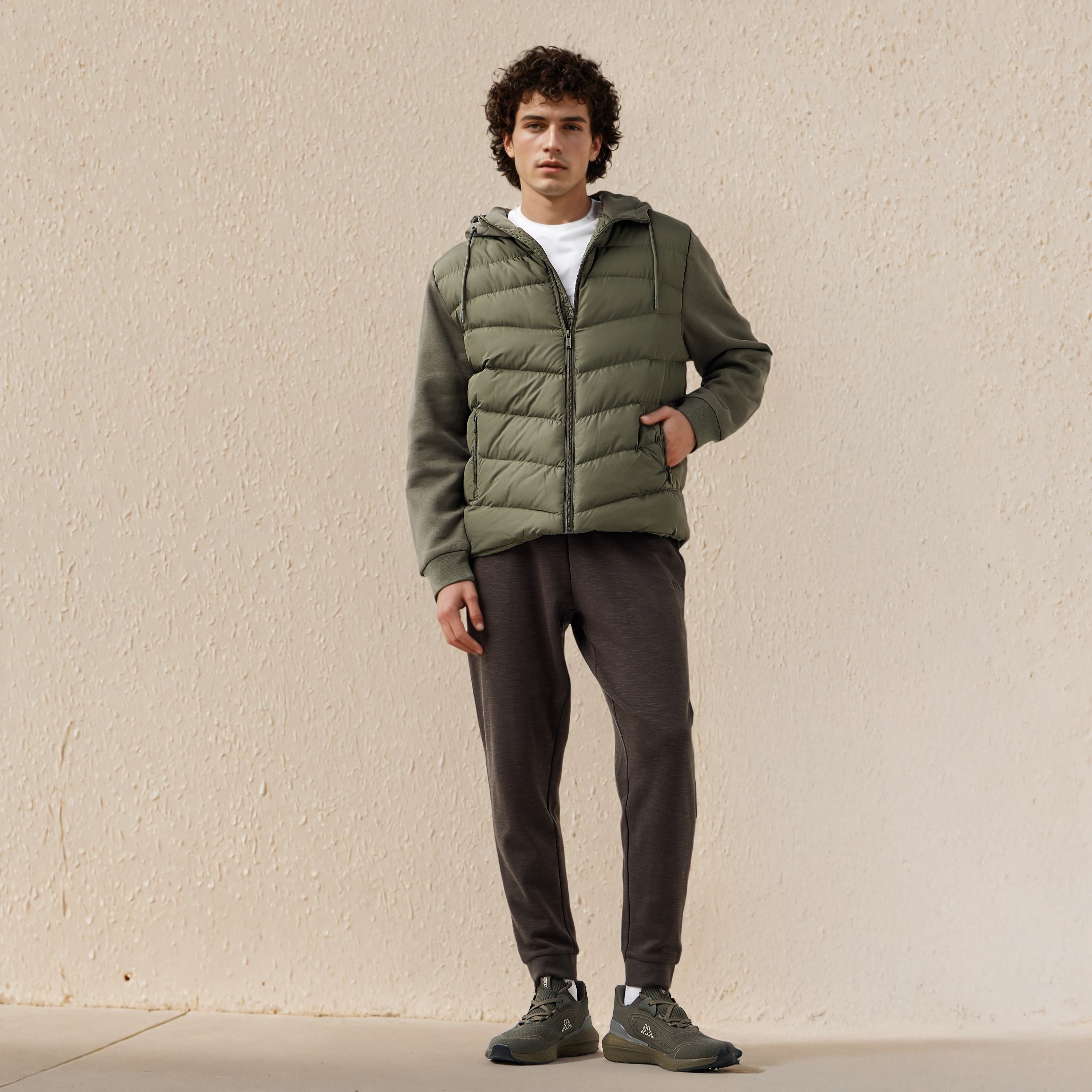Kappa Men Regular Hooded Puffer Jacket-men-clothing-jacketsandblazers-jackets-image-2