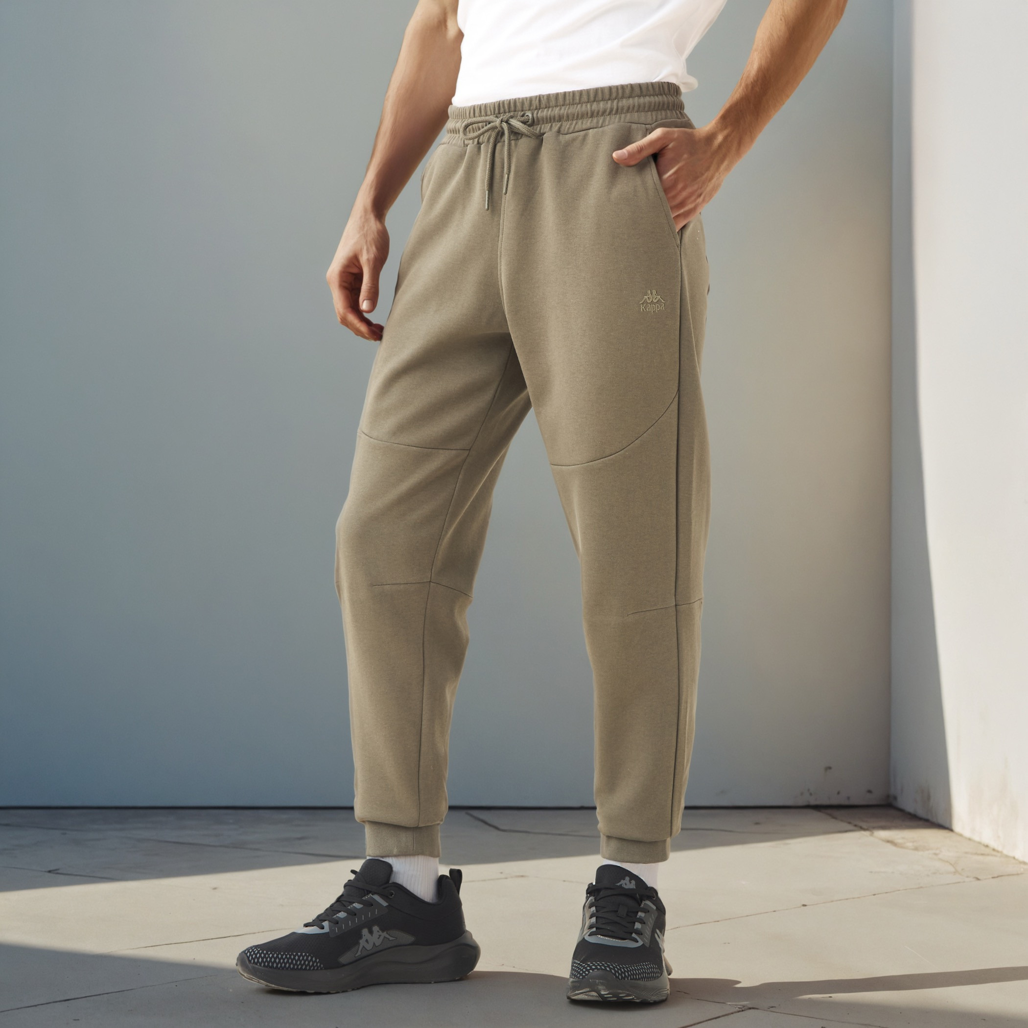 Kappa Regular Fit Panelled Joggers-men-clothing-sportswearandactivewear-bottoms-joggers-image-1