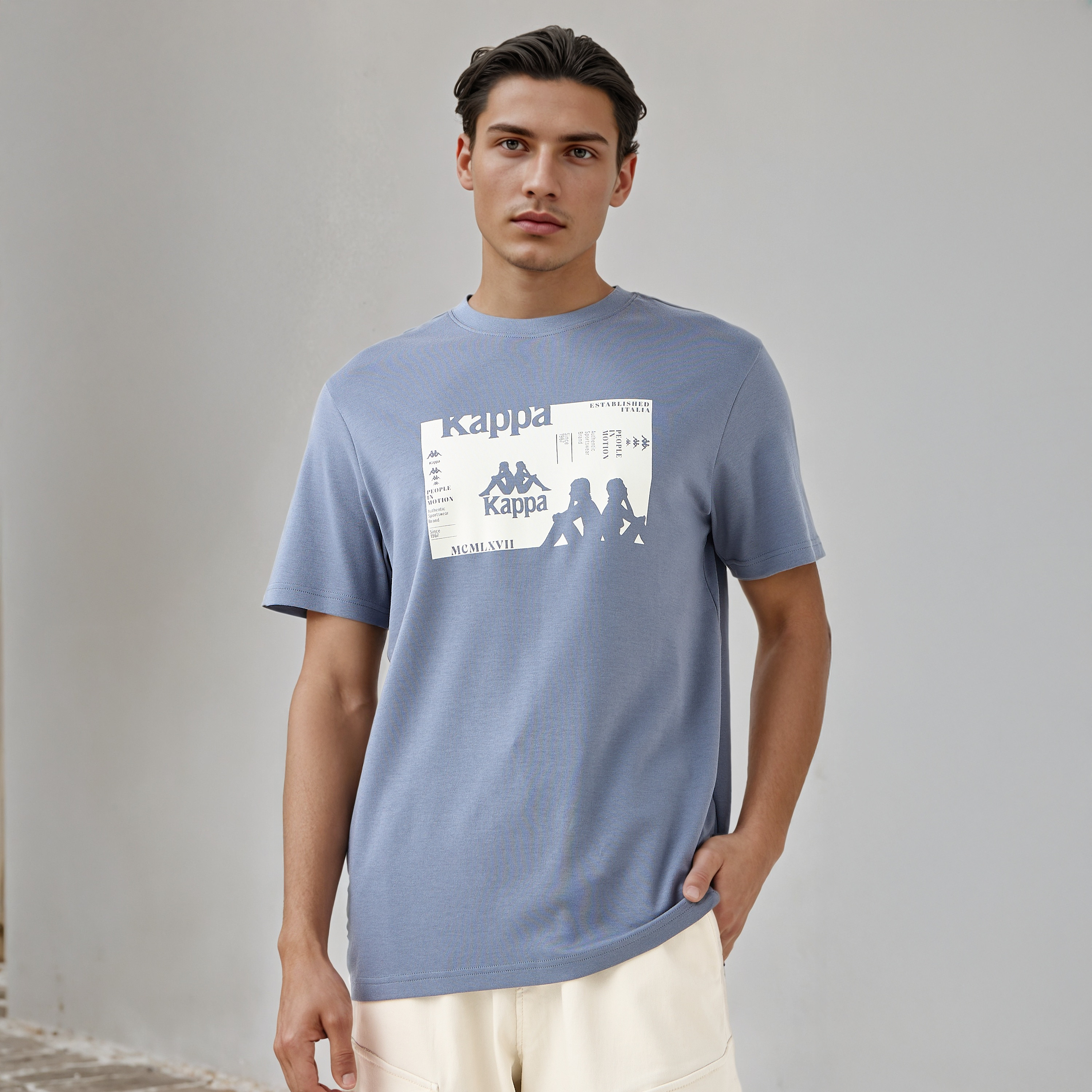 Kappa Logo Print T-shirt-men-clothing-sportswearandactivewear-tshirtsandpolos-image-1