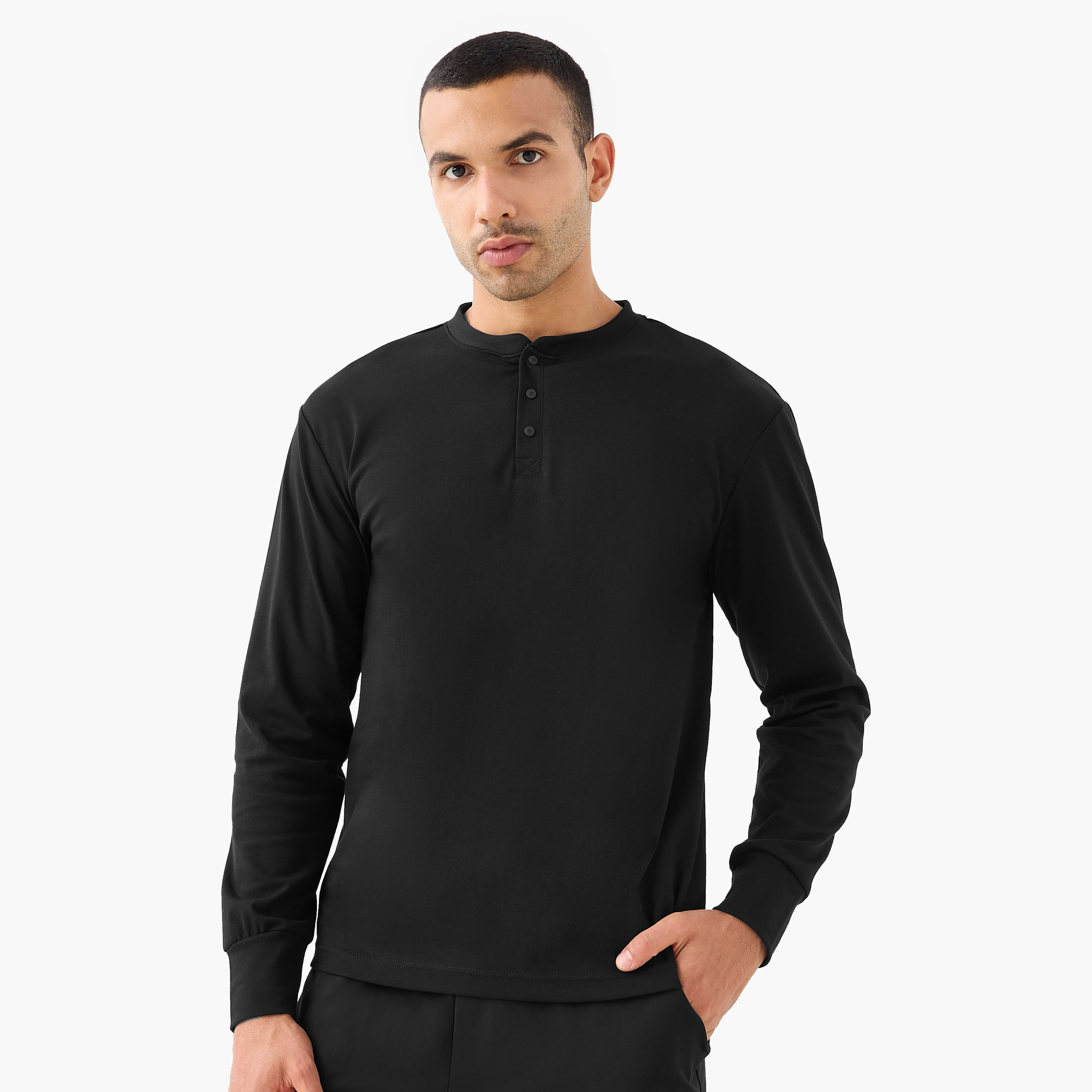 Love Pangolin Men Henley Neck T-shirt-men-clothing-sportswearandactivewear-tshirtsandpolos-image-1