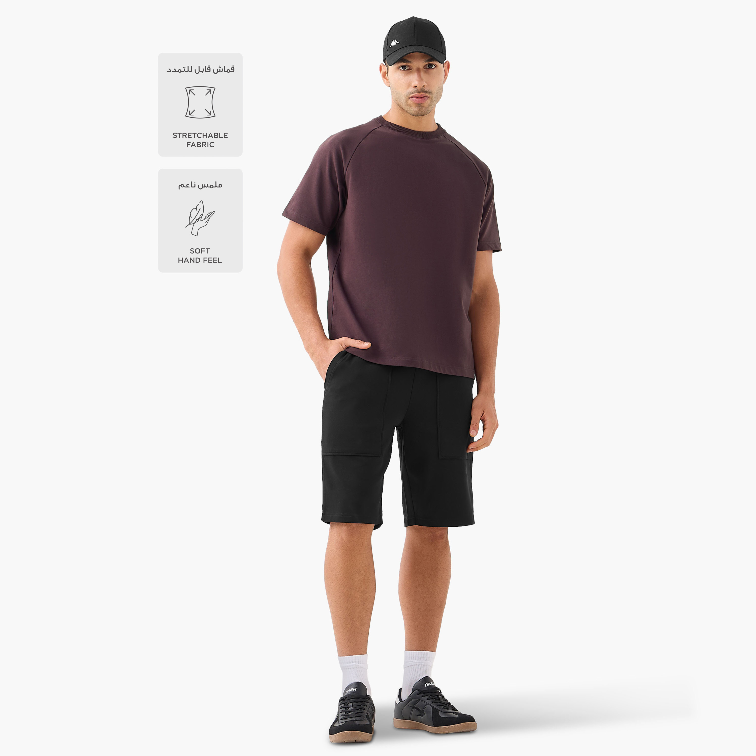 تيشيرت فضفاض بأكمام راجلان للرجال من لوف بانغولين-men-clothing-sportswearandactivewear-tshirtsandpolos-image-2