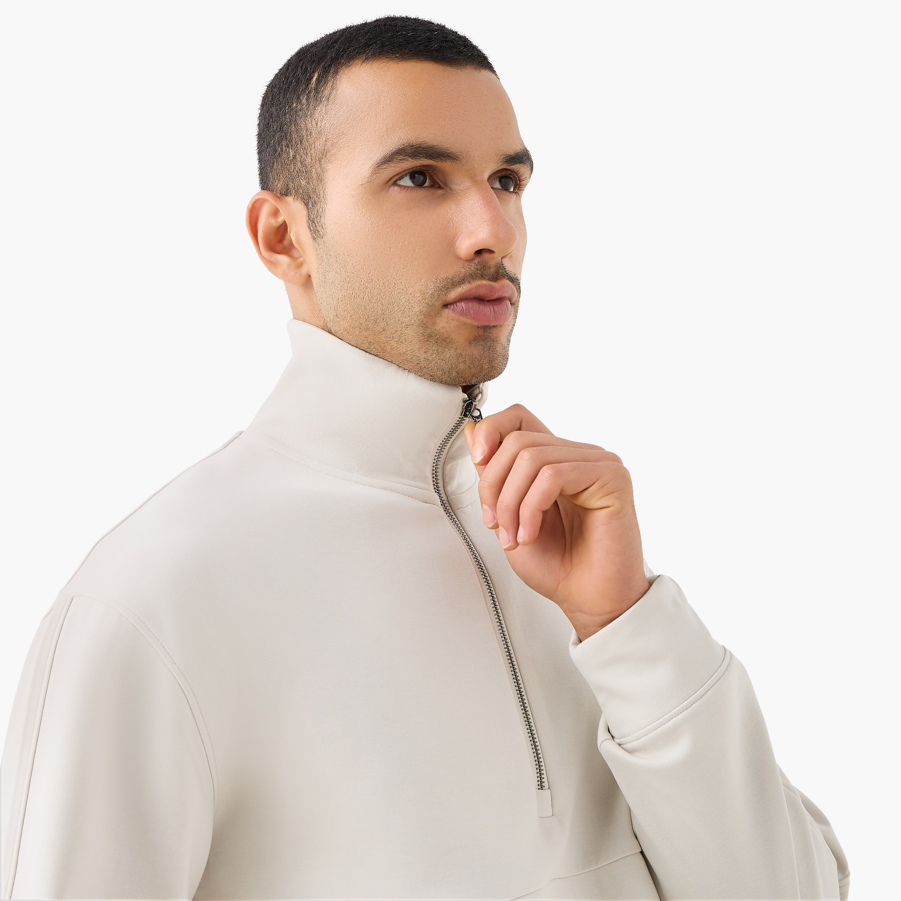 Love Pangolin Men Quarter Zip Sweatshirt-men-winterwear-hoodiesandsweatshirts-image-4