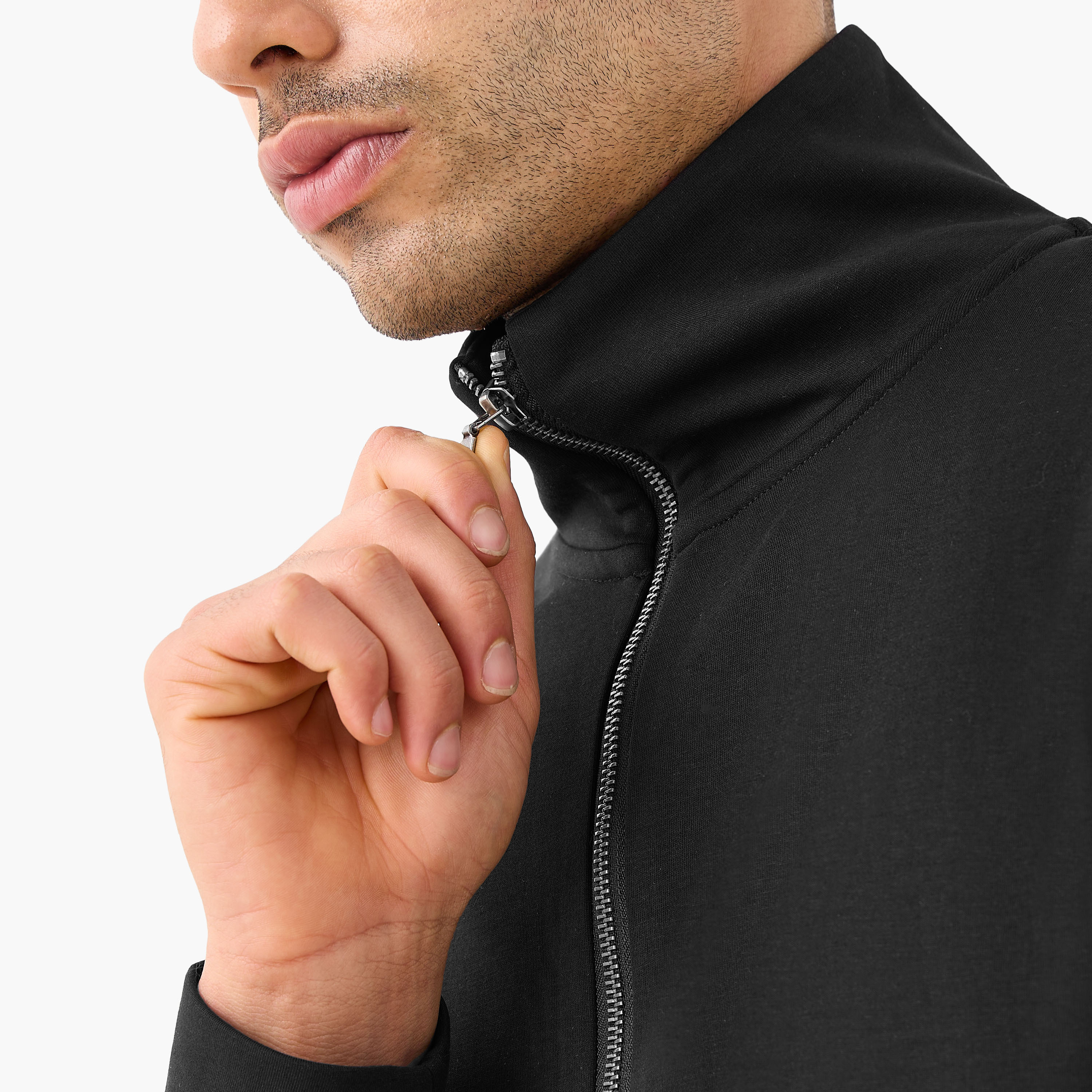Love Pangolin Men Quarter Zip Sweatshirt-men-winterwear-hoodiesandsweatshirts-image-5