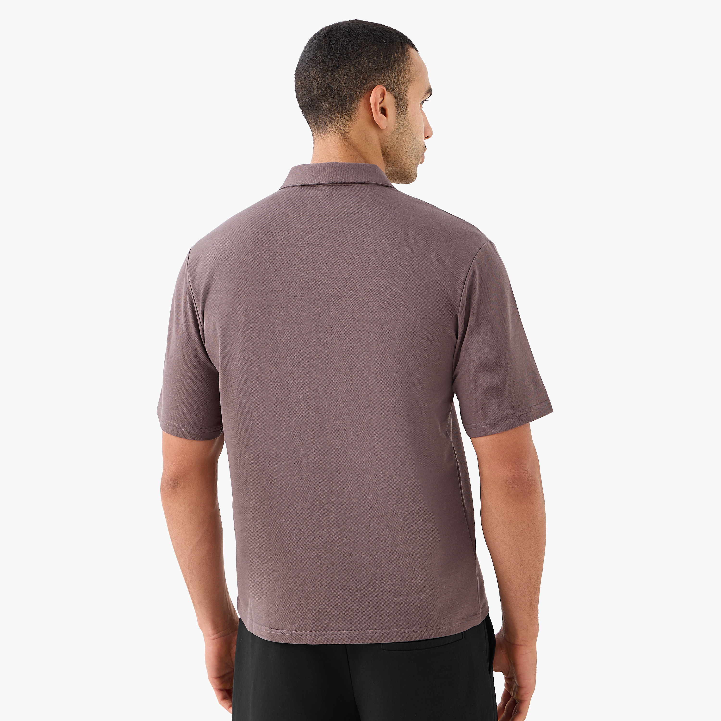Love Pangolin Men Performance Half Zip Polo T-shirt-men-clothing-tshirtsandpolos-polos-image-3