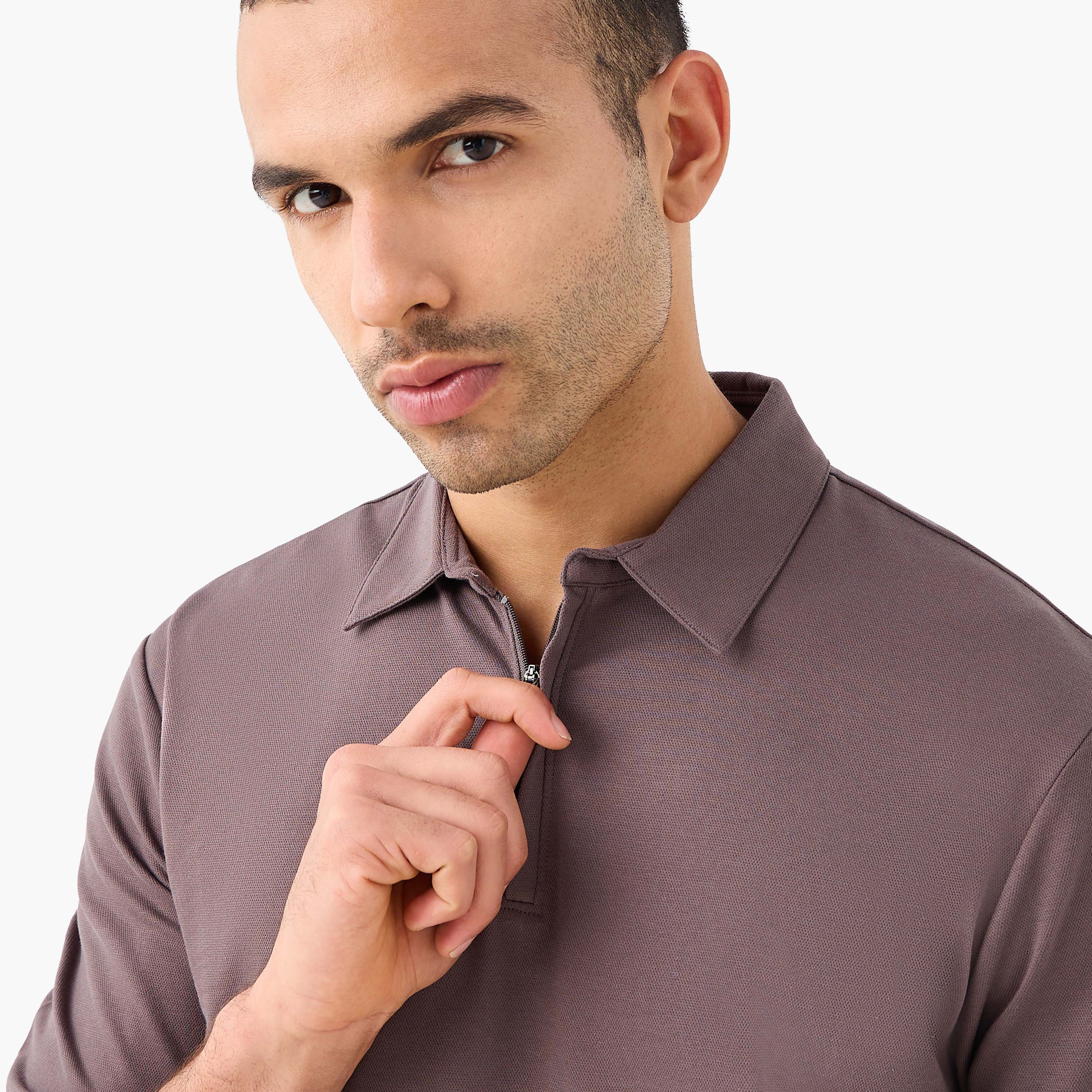 Love Pangolin Men Performance Half Zip Polo T-shirt-men-clothing-tshirtsandpolos-polos-image-4