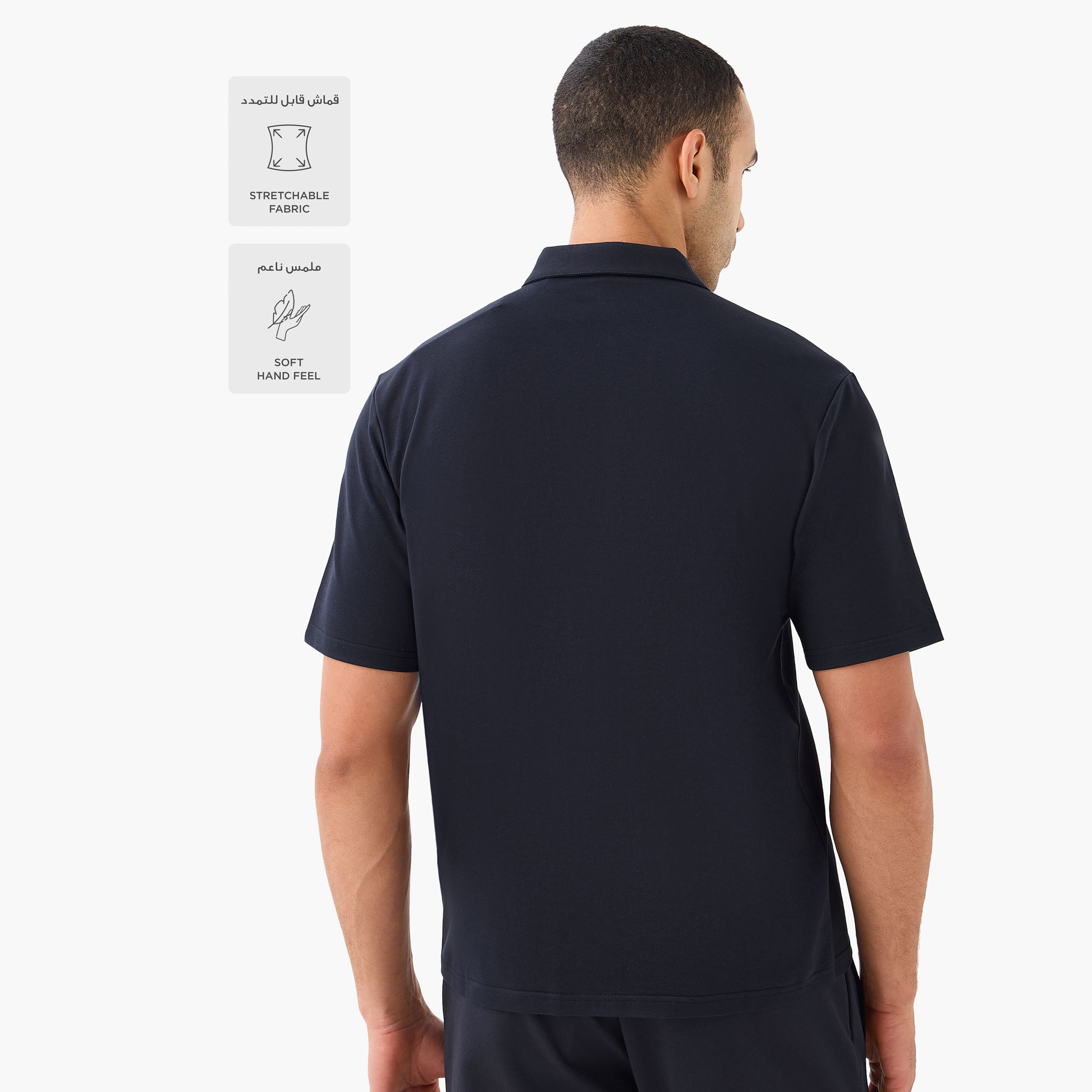 Love Pangolin Men Performance Half Zip Polo T-shirt-men-clothing-tshirtsandpolos-polos-image-3