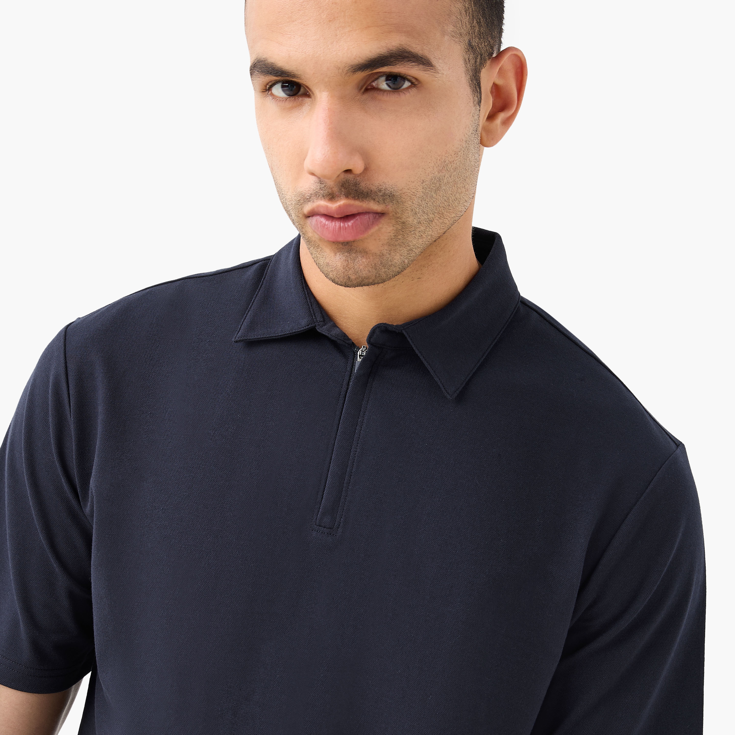 Love Pangolin Men Performance Half Zip Polo T-shirt-men-clothing-tshirtsandpolos-polos-image-4