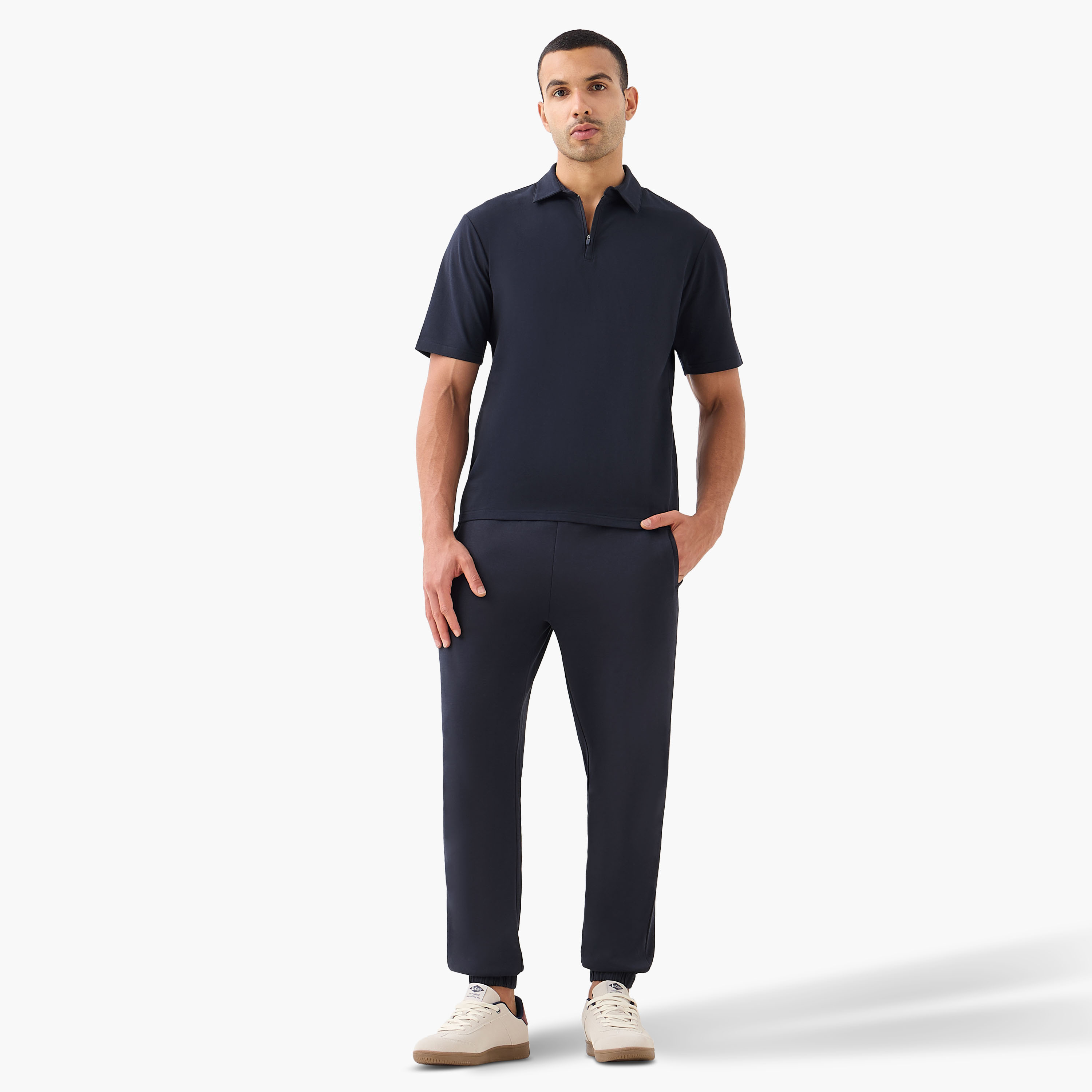 Love Pangolin Men Performance Half Zip Polo T-shirt-men-clothing-tshirtsandpolos-polos-image-2